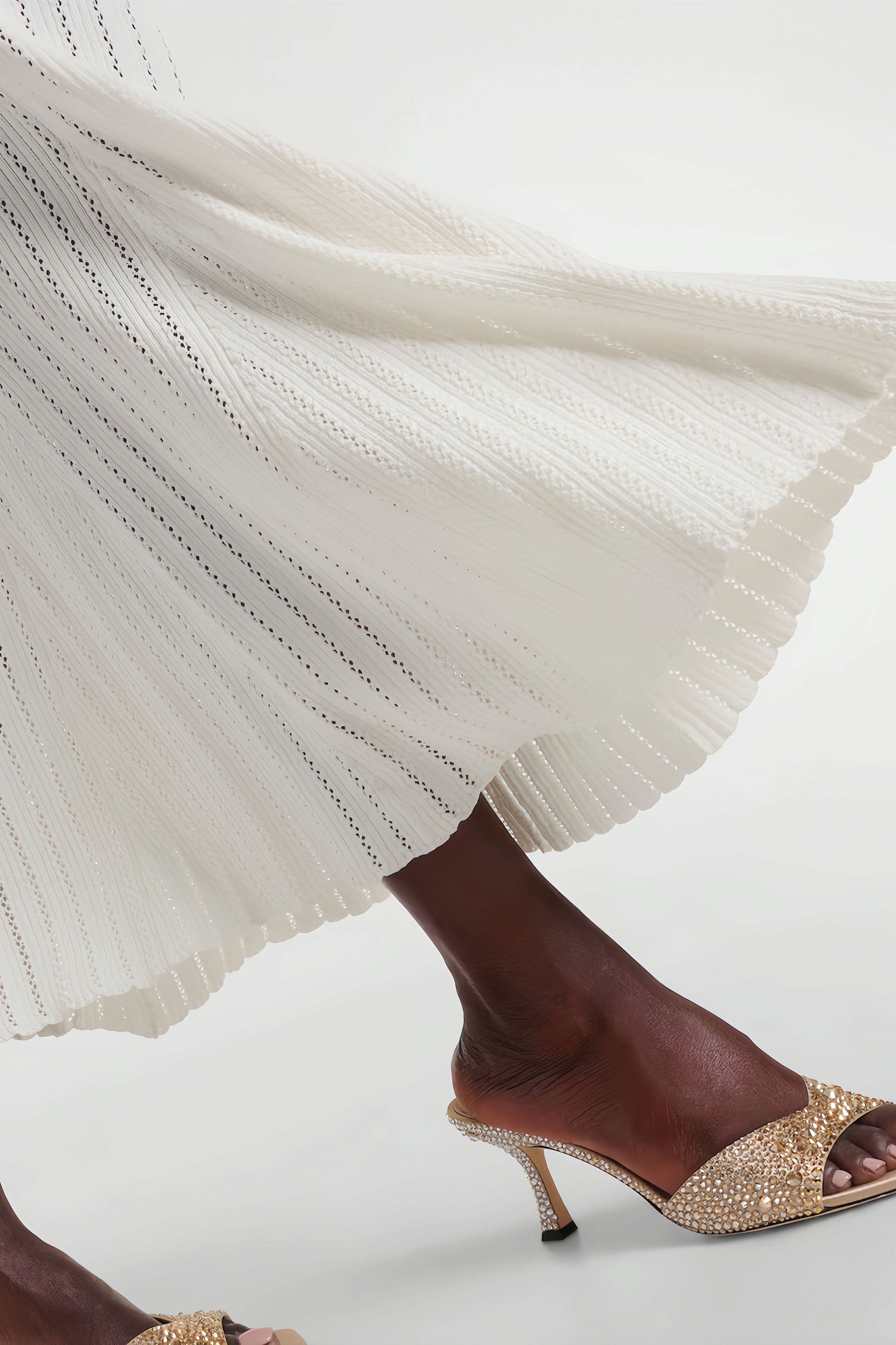 Raya Ruffle Hem Knit Maxi Dress Set