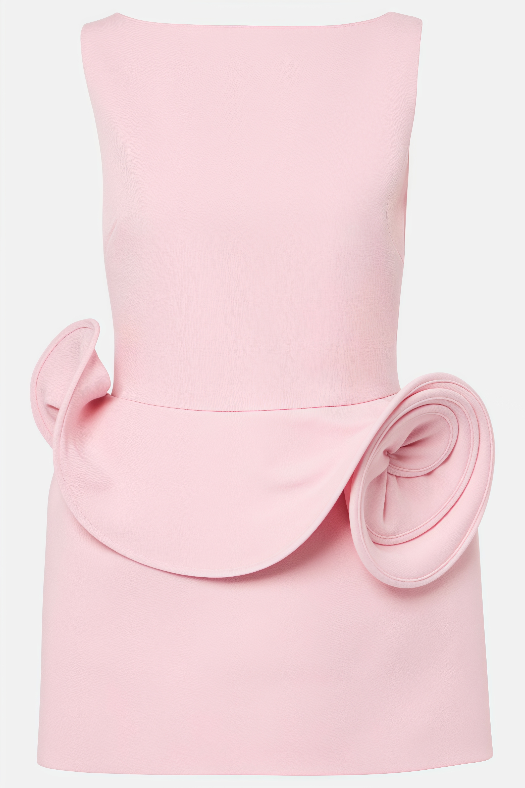 Stepha Pink 3D Floral Mini Dress