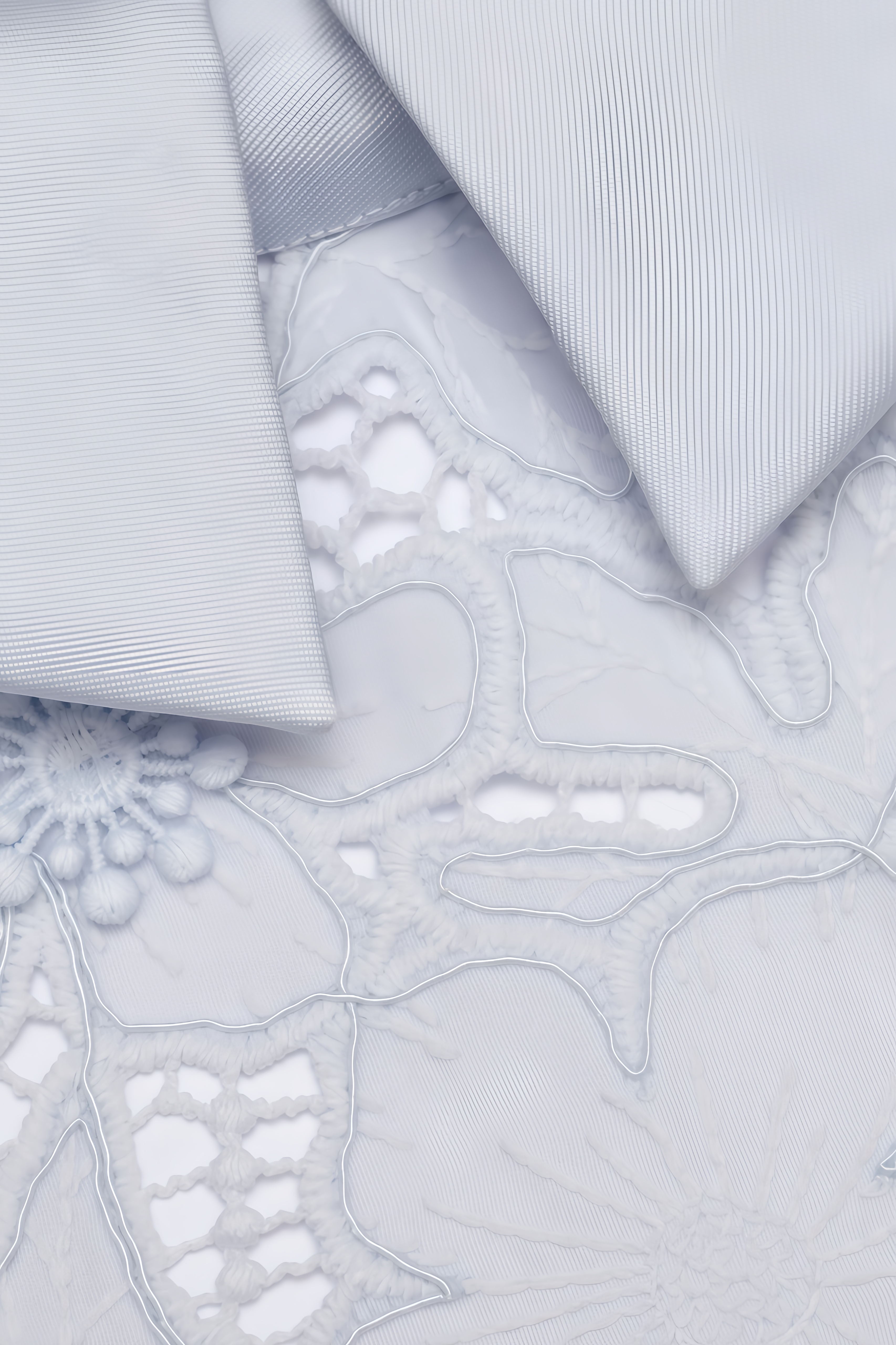 Molao Blue Lace Midi Dress