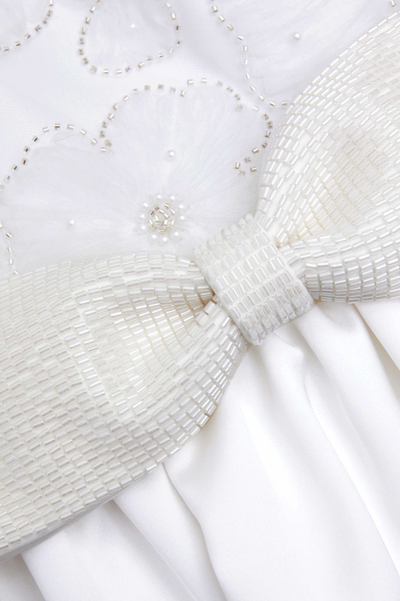 Jarierk White Tulle Mini Dress