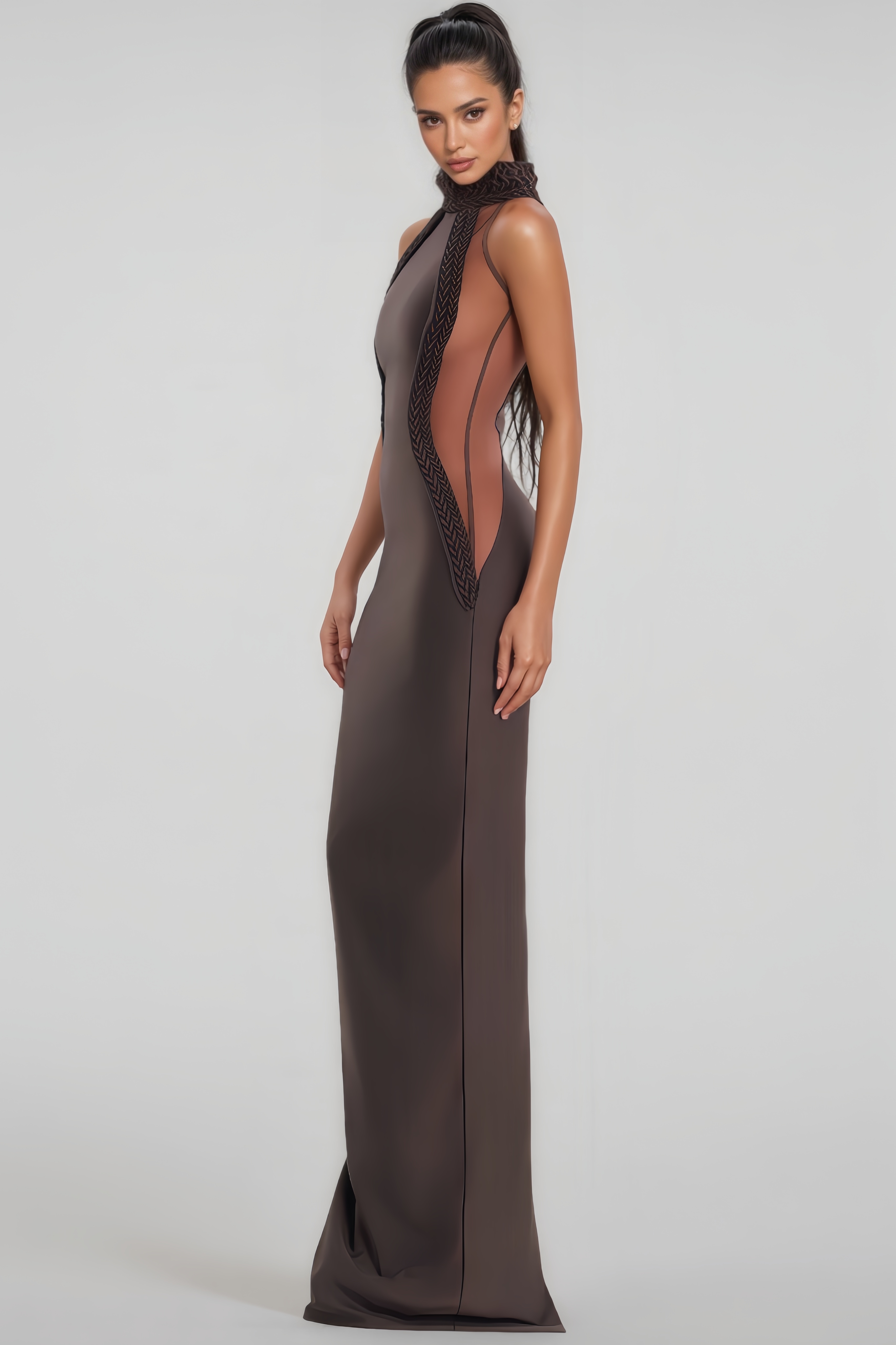 Tnina Sleeveless Slit Maxi Dress