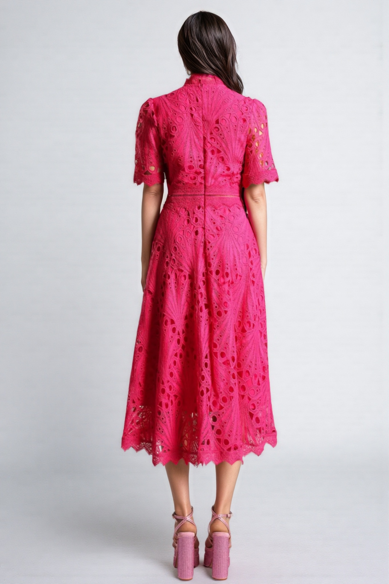 Malvina Lace Midi Dress