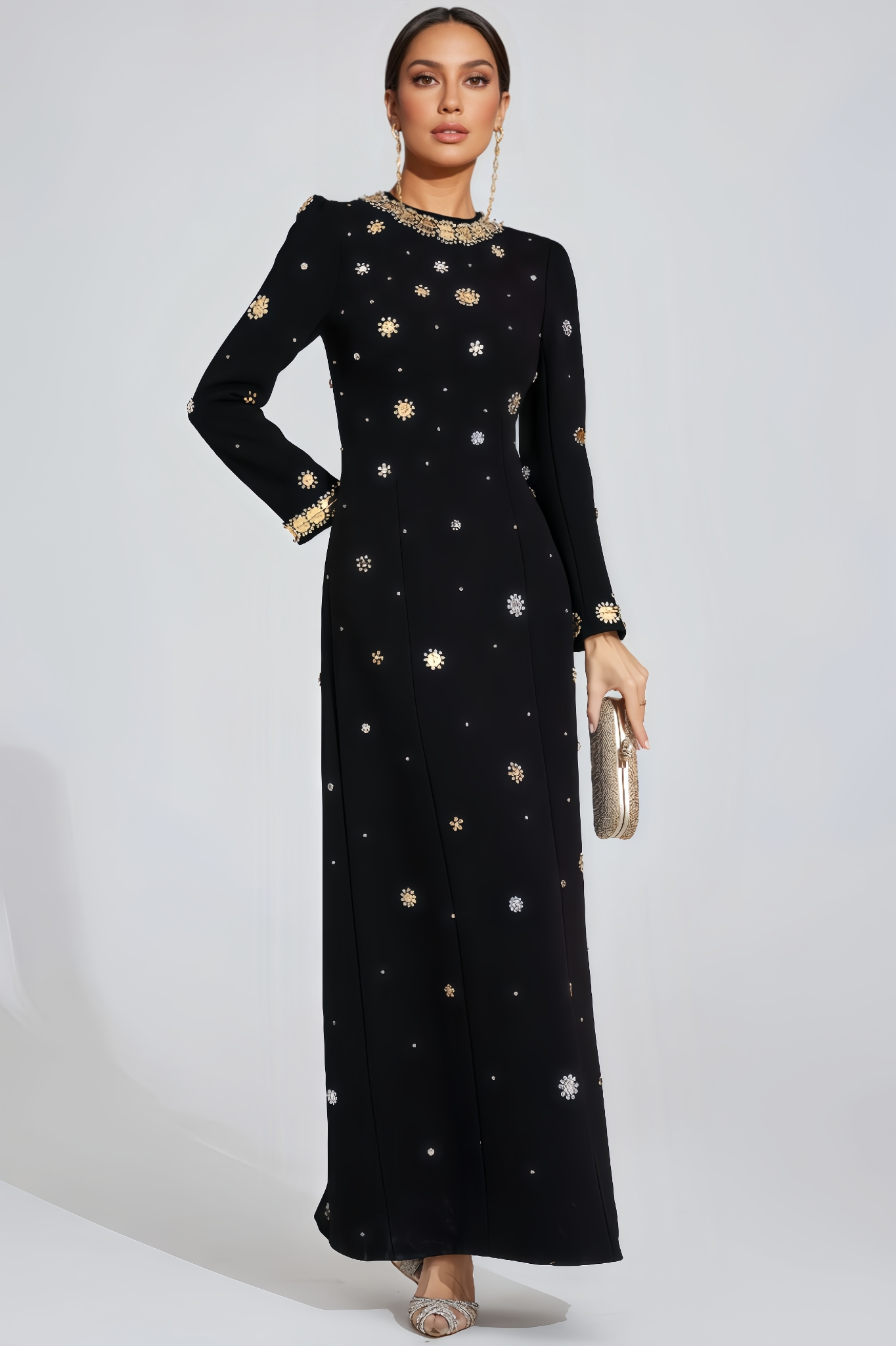 Niall Black Star Maxi Dress