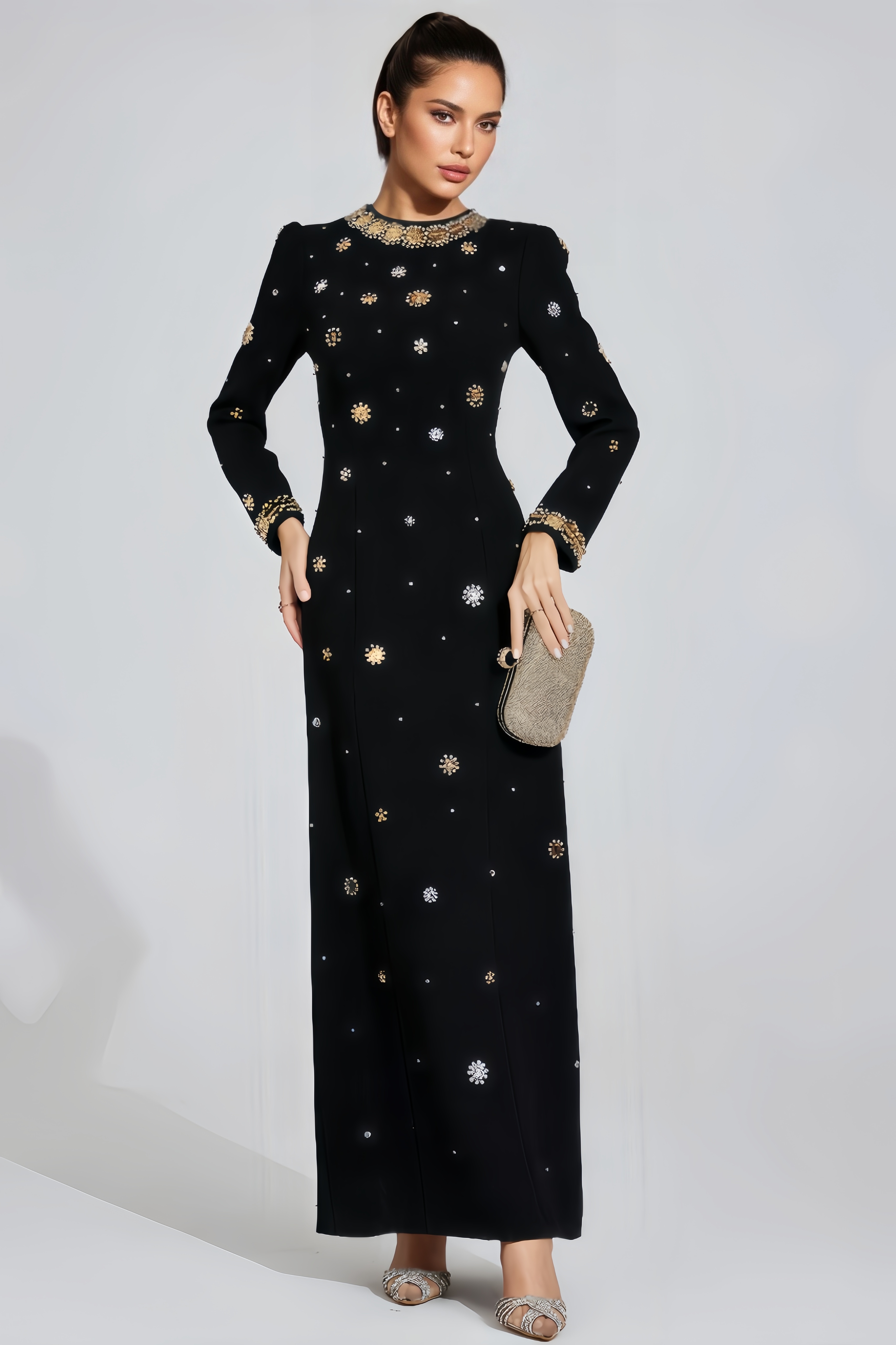 Niall Black Star Maxi Dress
