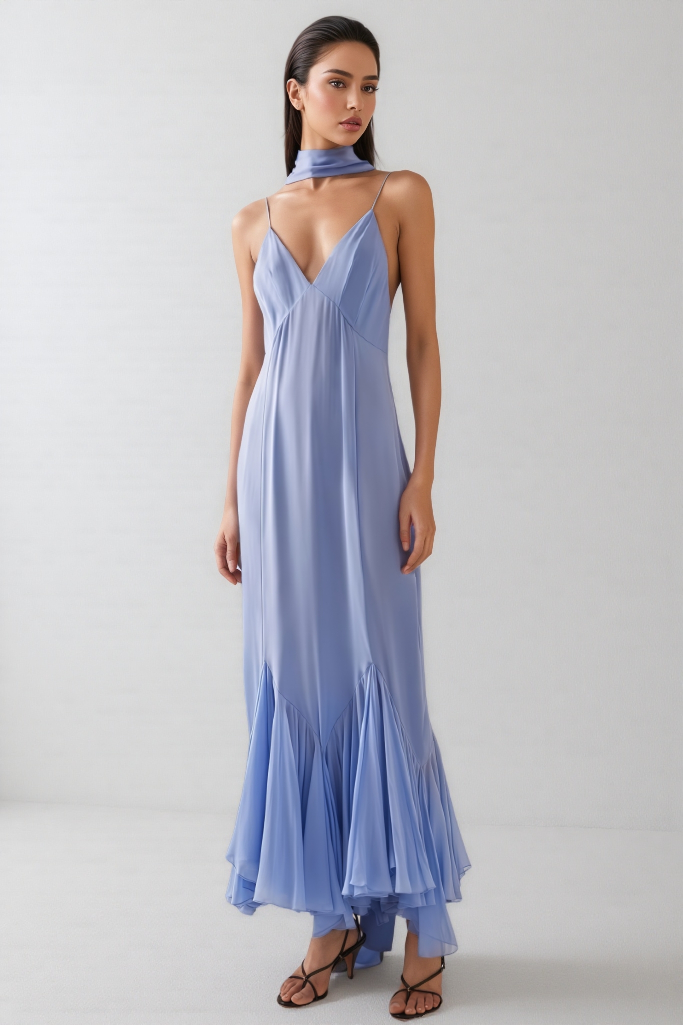 Cress Backless Slip Midi Dress