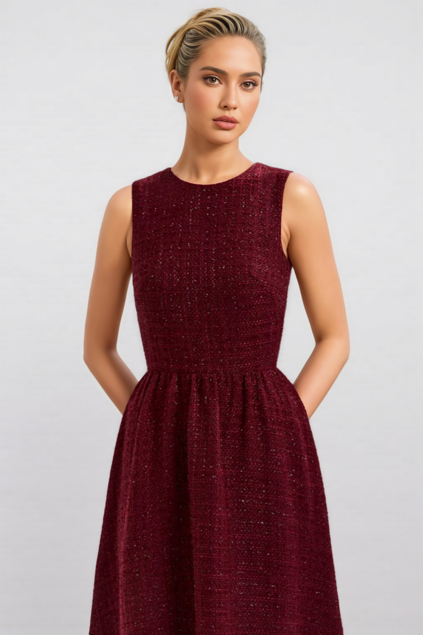 Aaros Red Small Fragrance Maxi Dress 