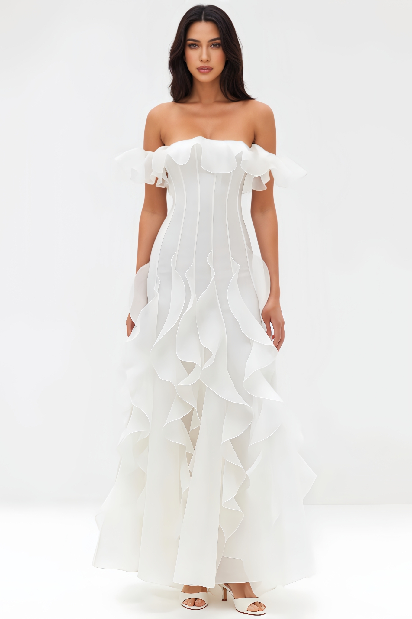 Kylat Strapless Ruffled Maxi Dress