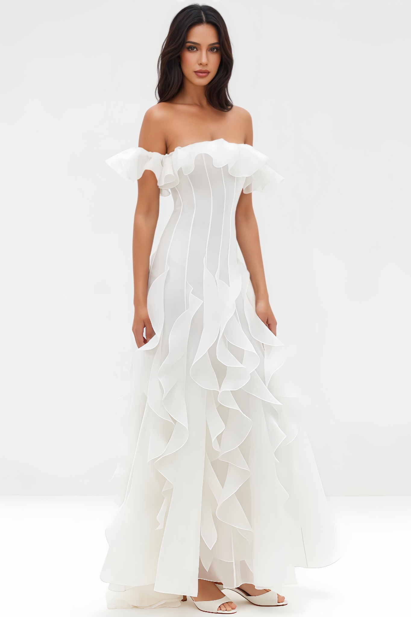 Kylat Strapless Ruffled Maxi Dress