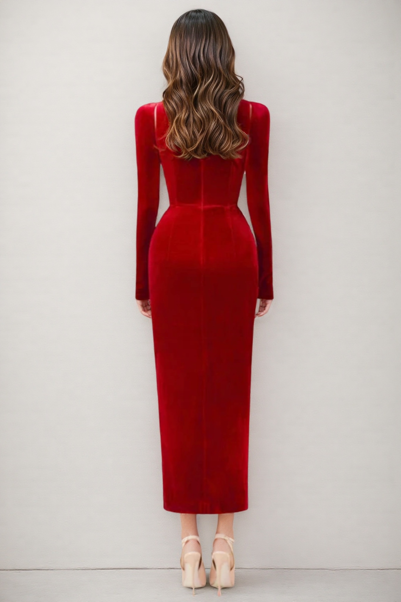 Bardou Pleated and Twisted Ultra Maxi Dress