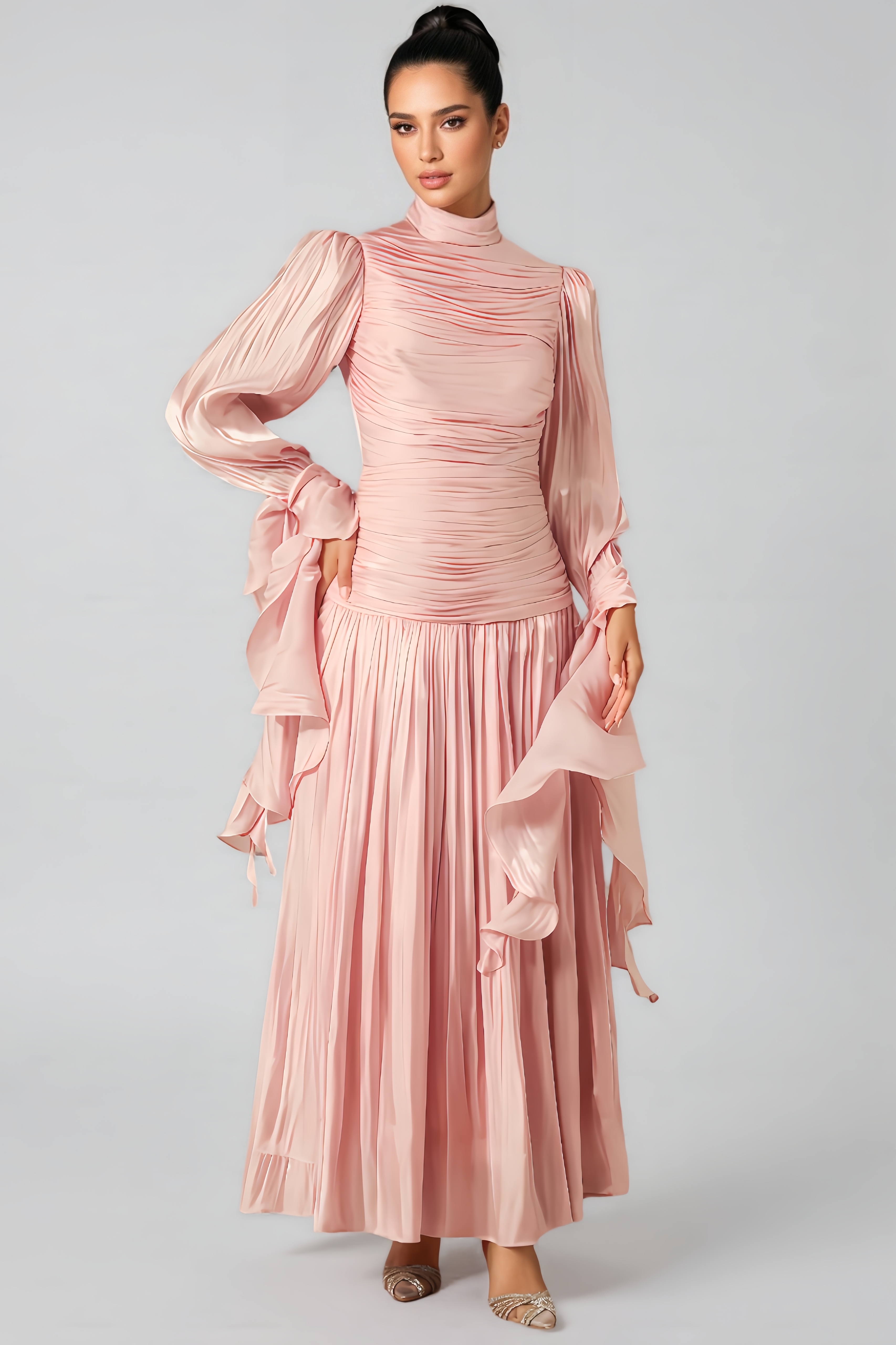 Berit Ruched Bodice Maxi Dress