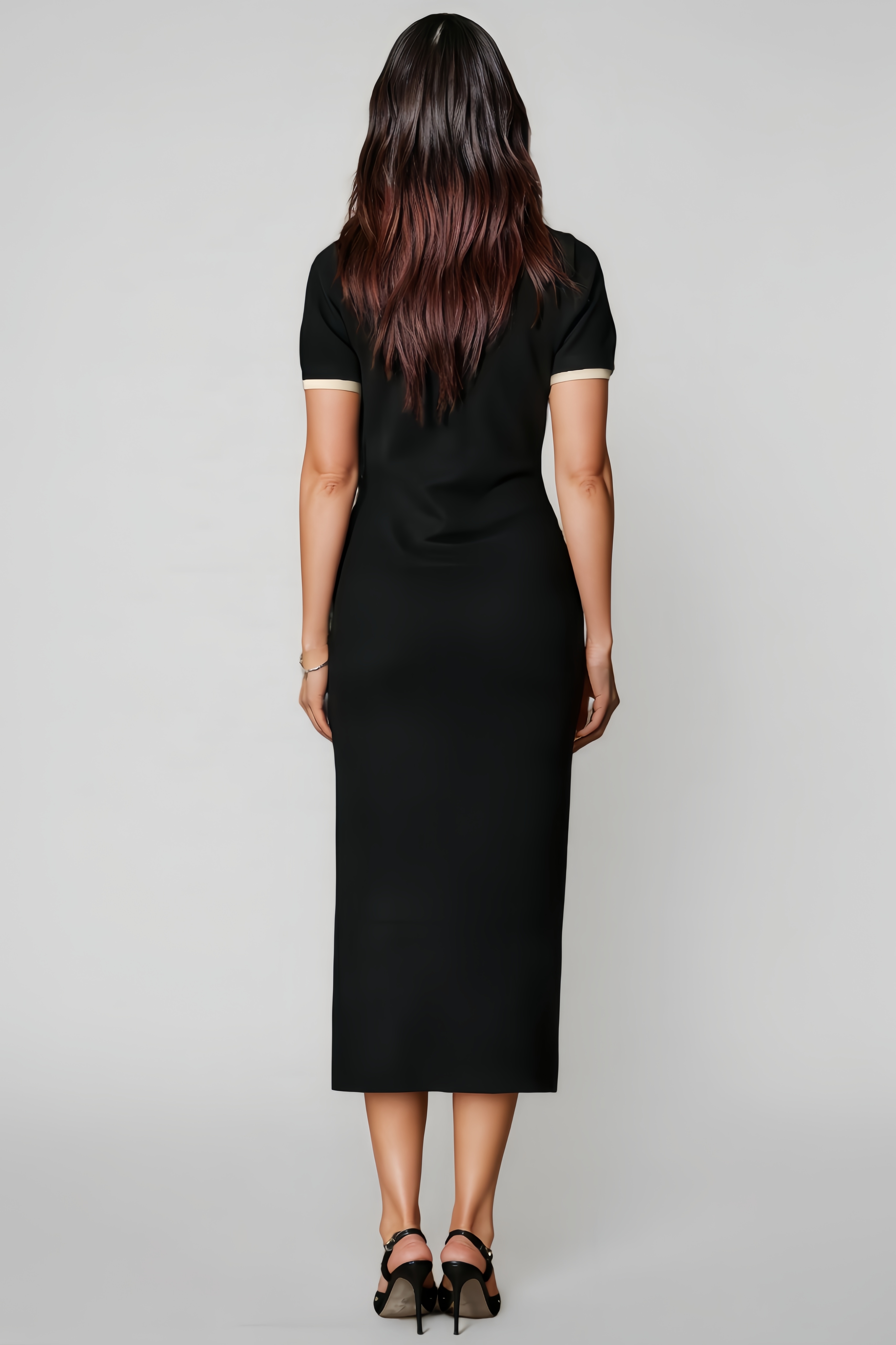 Lani Floral Applique Midi Dress