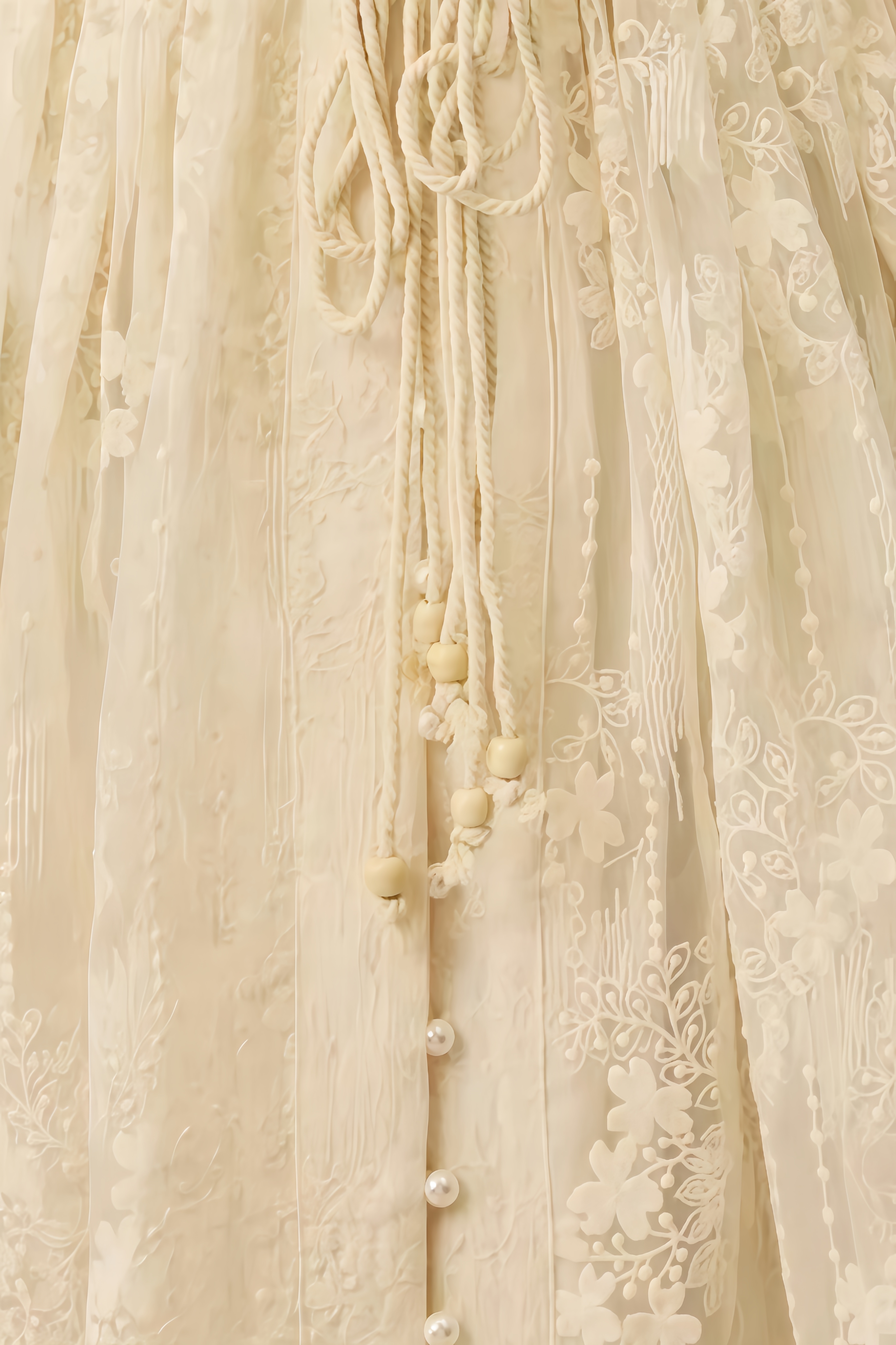 Zavan Lace Embroidered Midi Dress