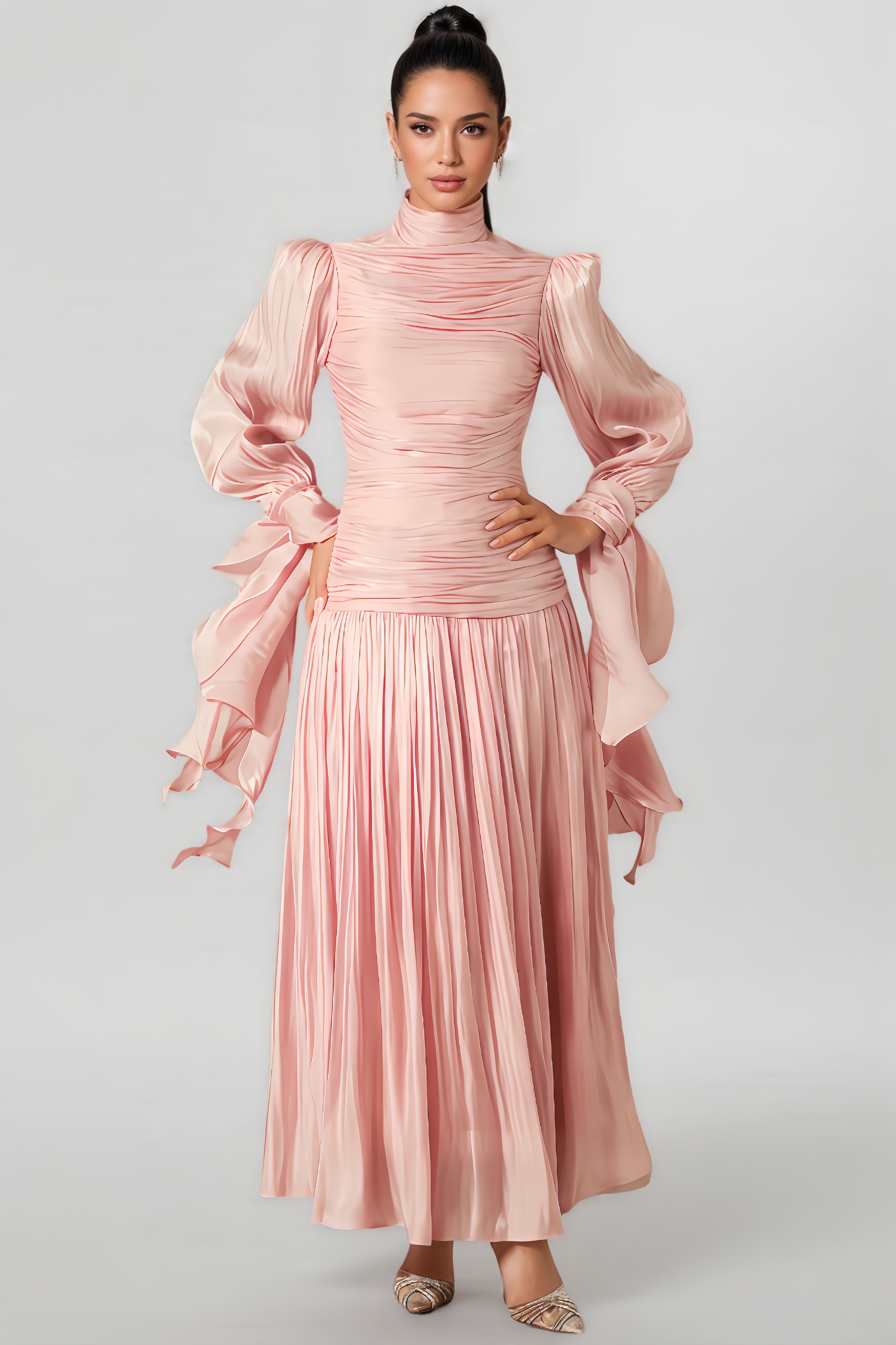 Berit Ruched Bodice Maxi Dress