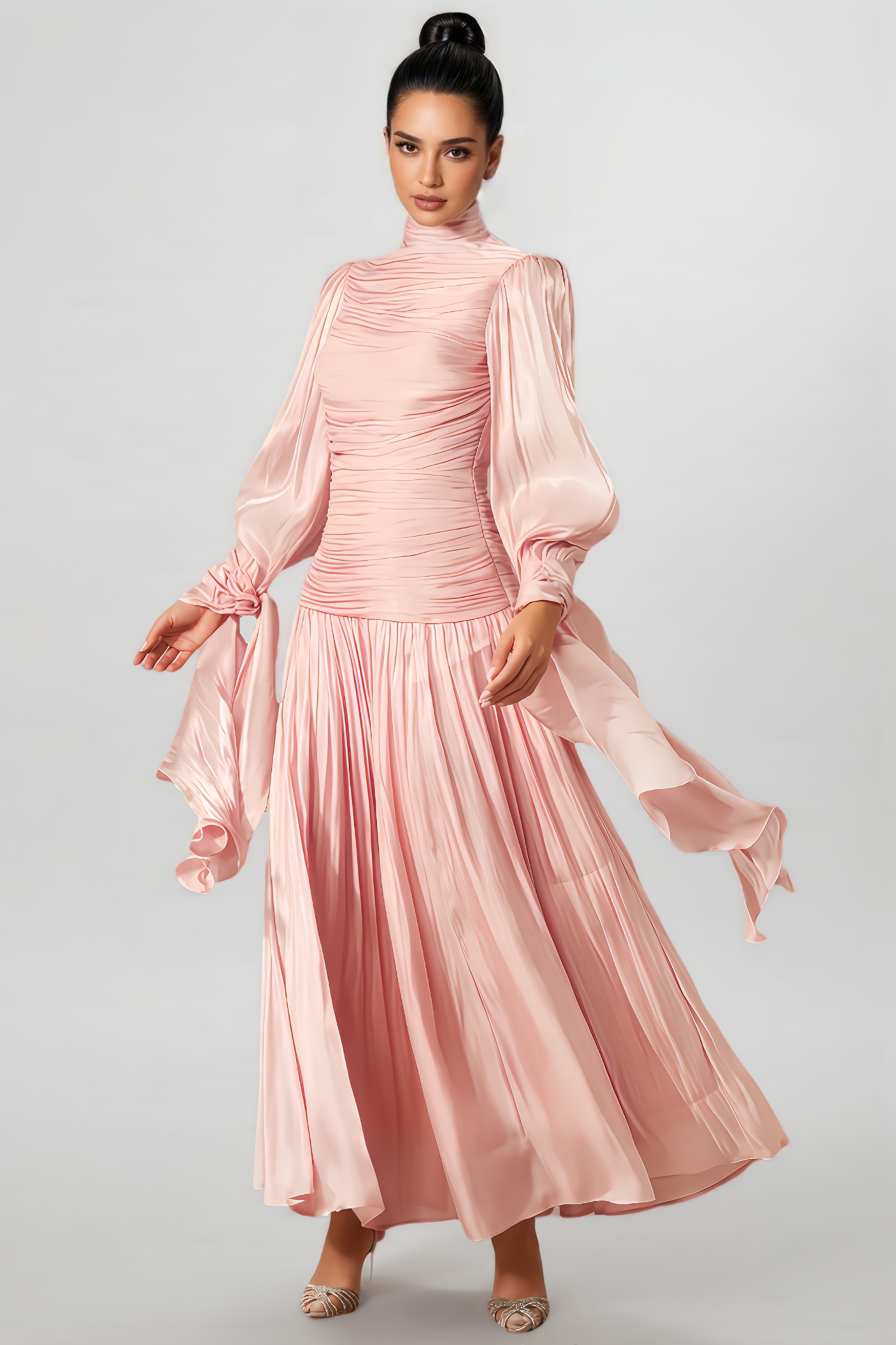 Berit Ruched Bodice Maxi Dress