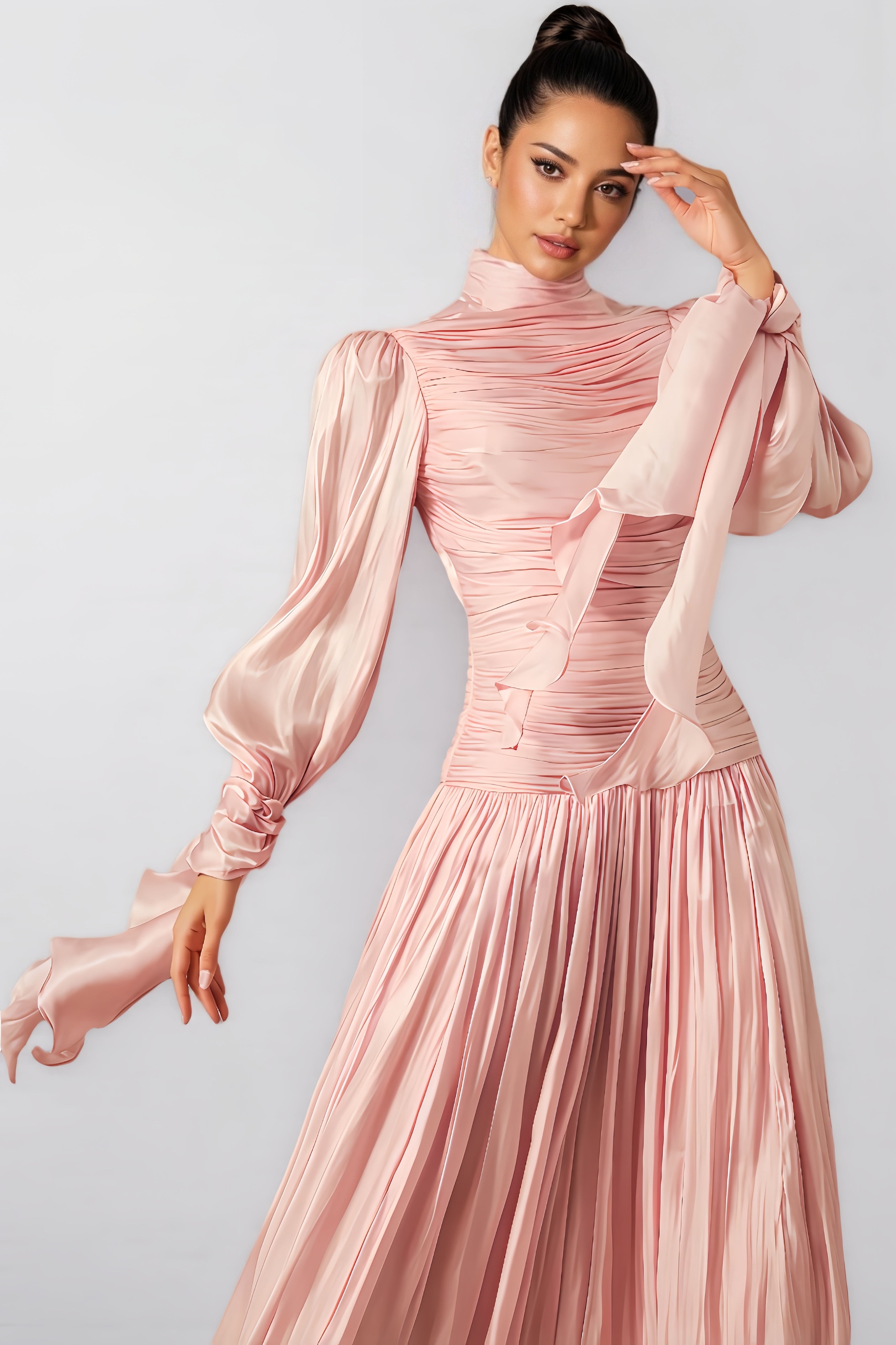 Berit Ruched Bodice Maxi Dress