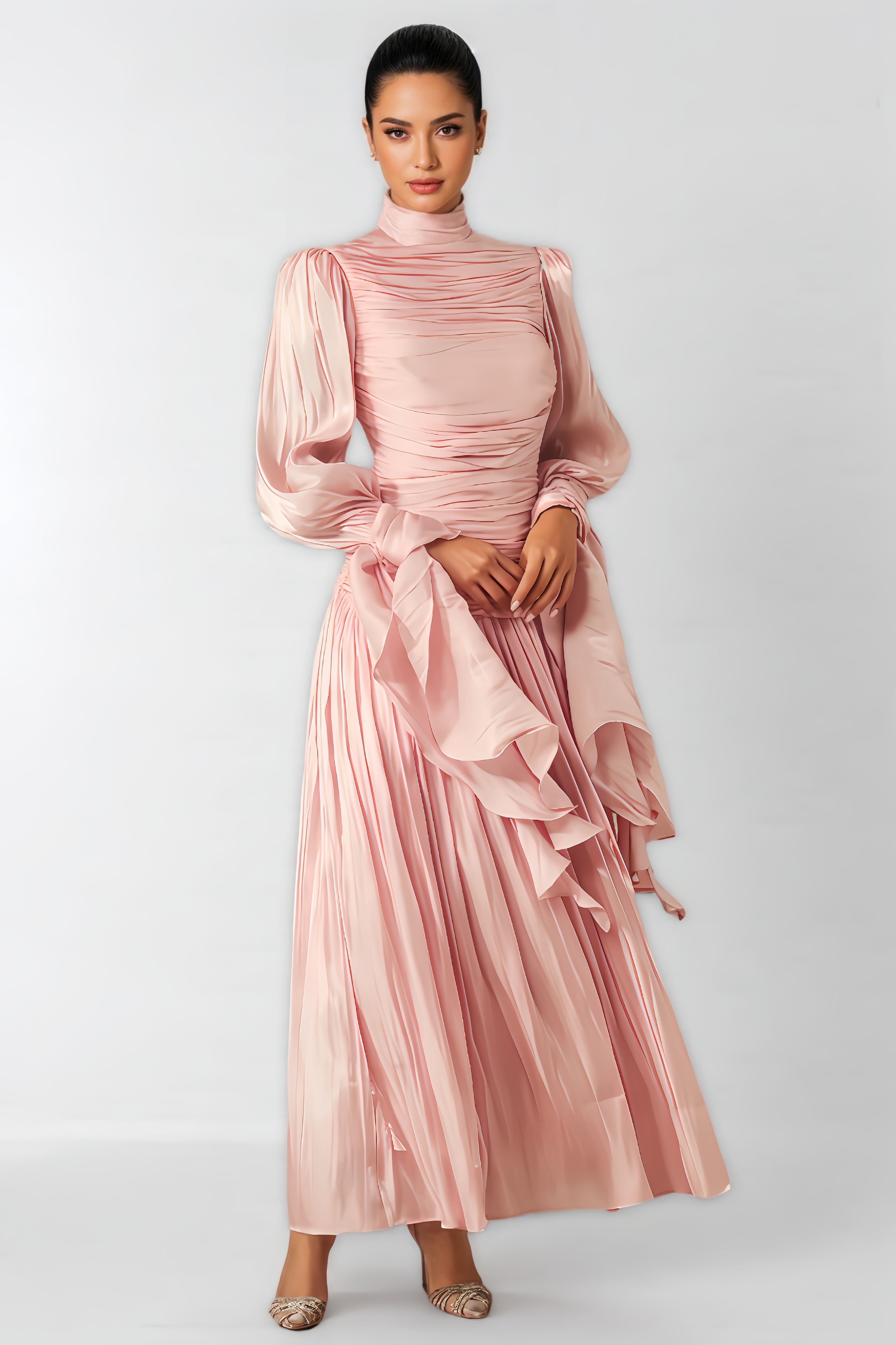 Berit Ruched Bodice Maxi Dress