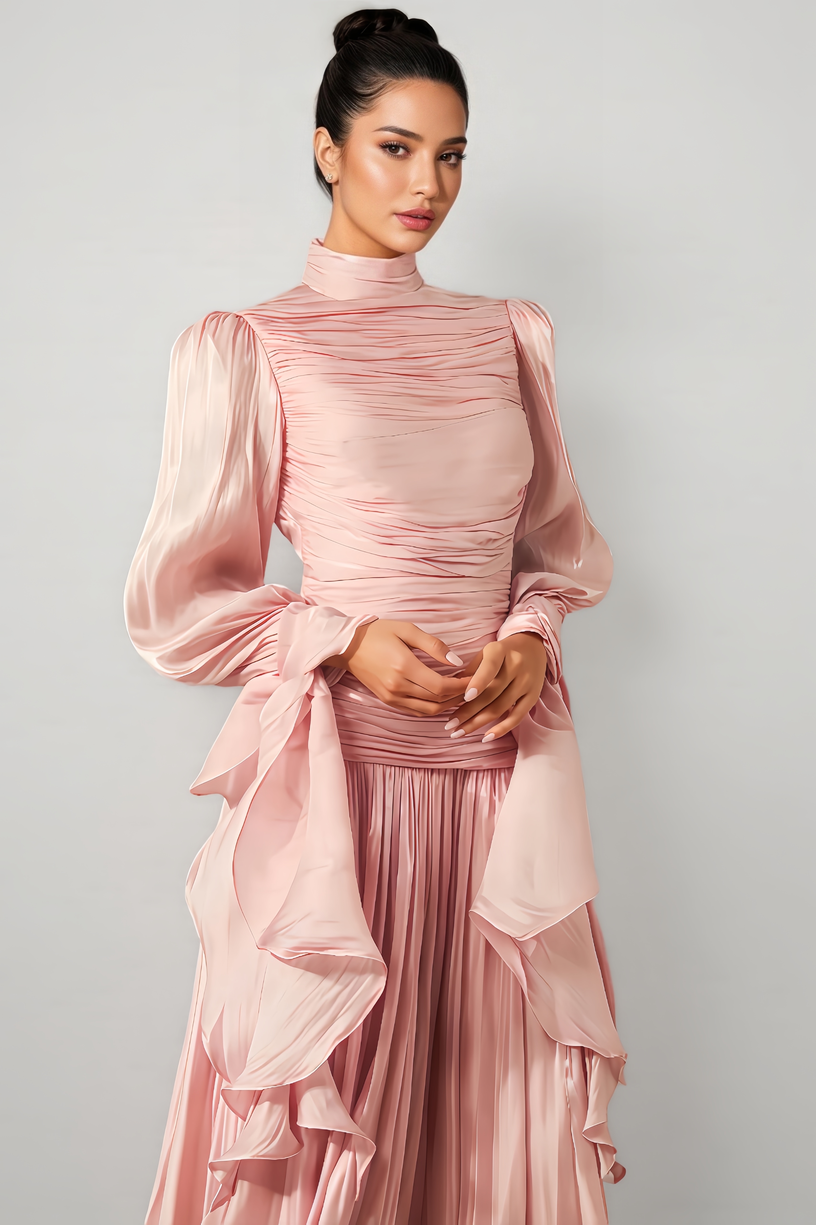 Berit Ruched Bodice Maxi Dress