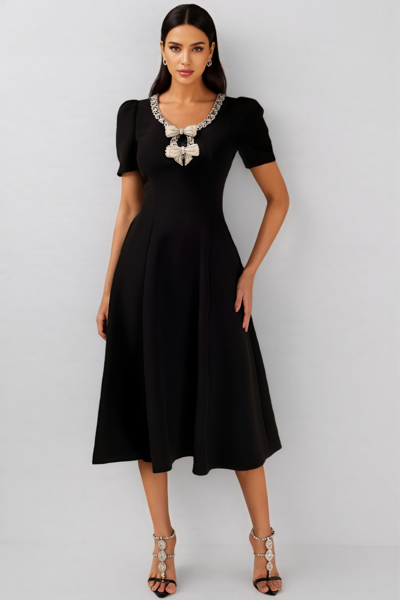 Rowdy Rhinestone Midi Dress