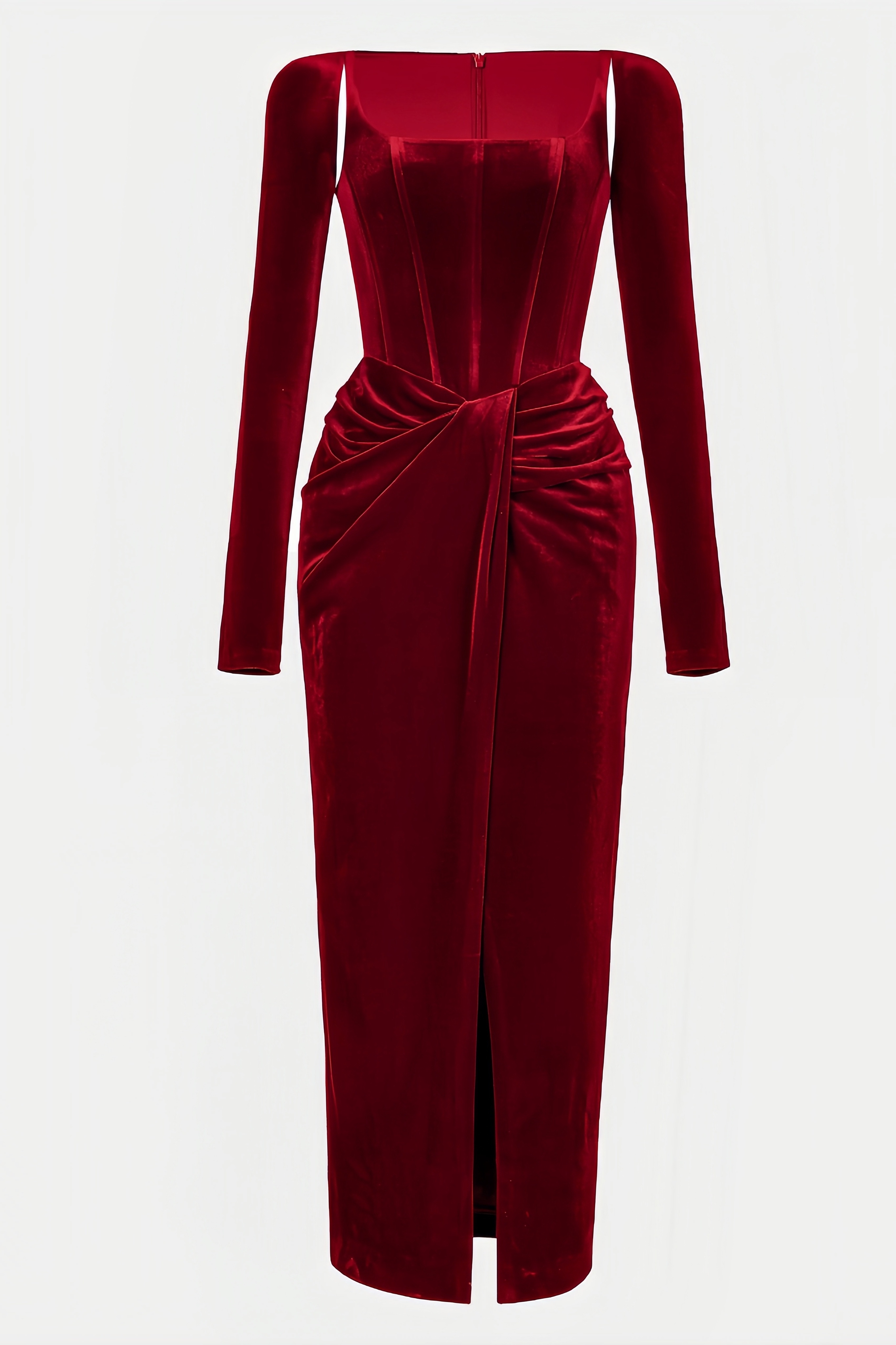 Bardou Pleated and Twisted Ultra Maxi Dress