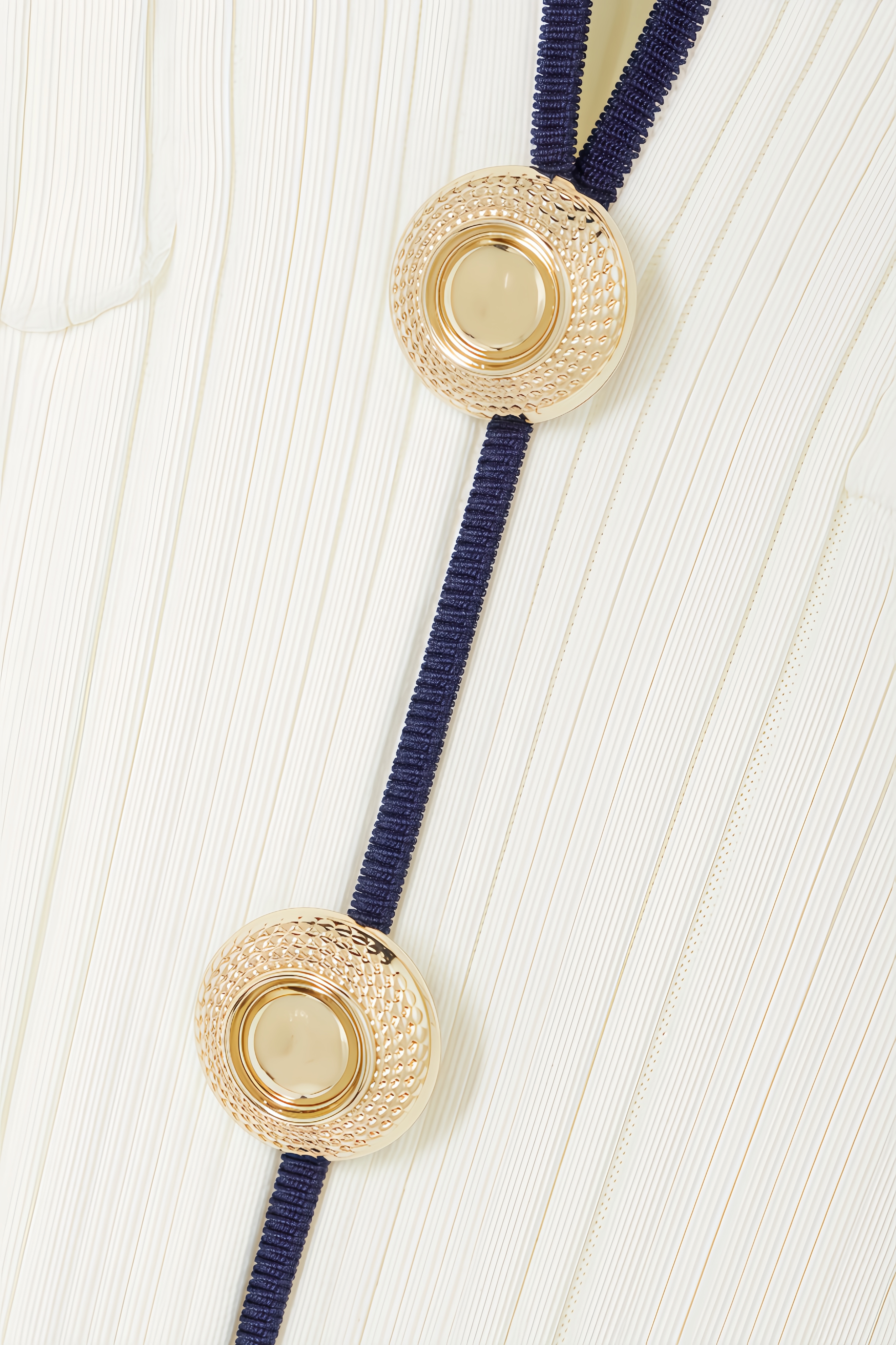 Ravrd Striped Ribbed-Knit Midi Dress