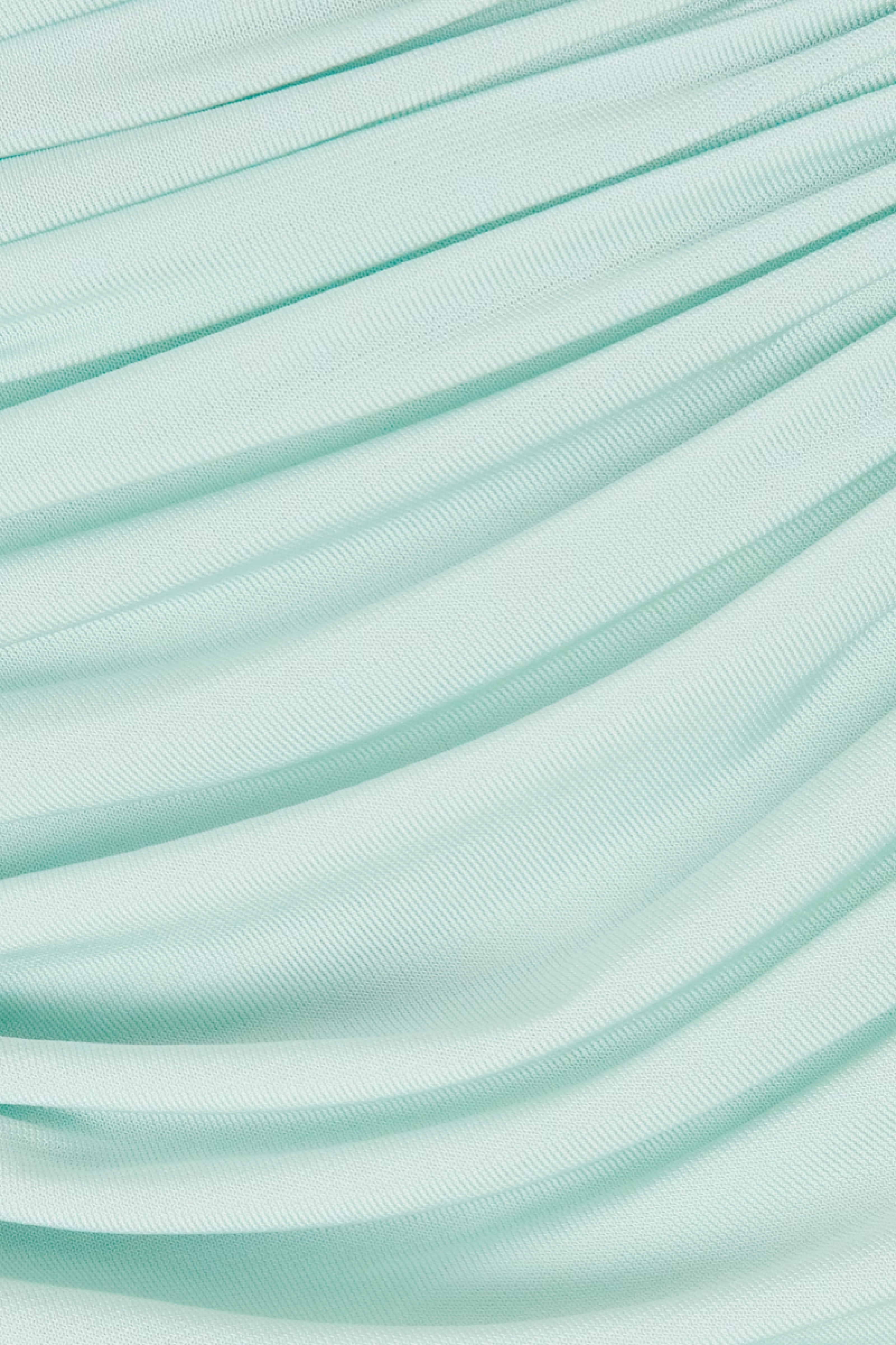 Fitted Half-high Neck Pleated Midi Dress