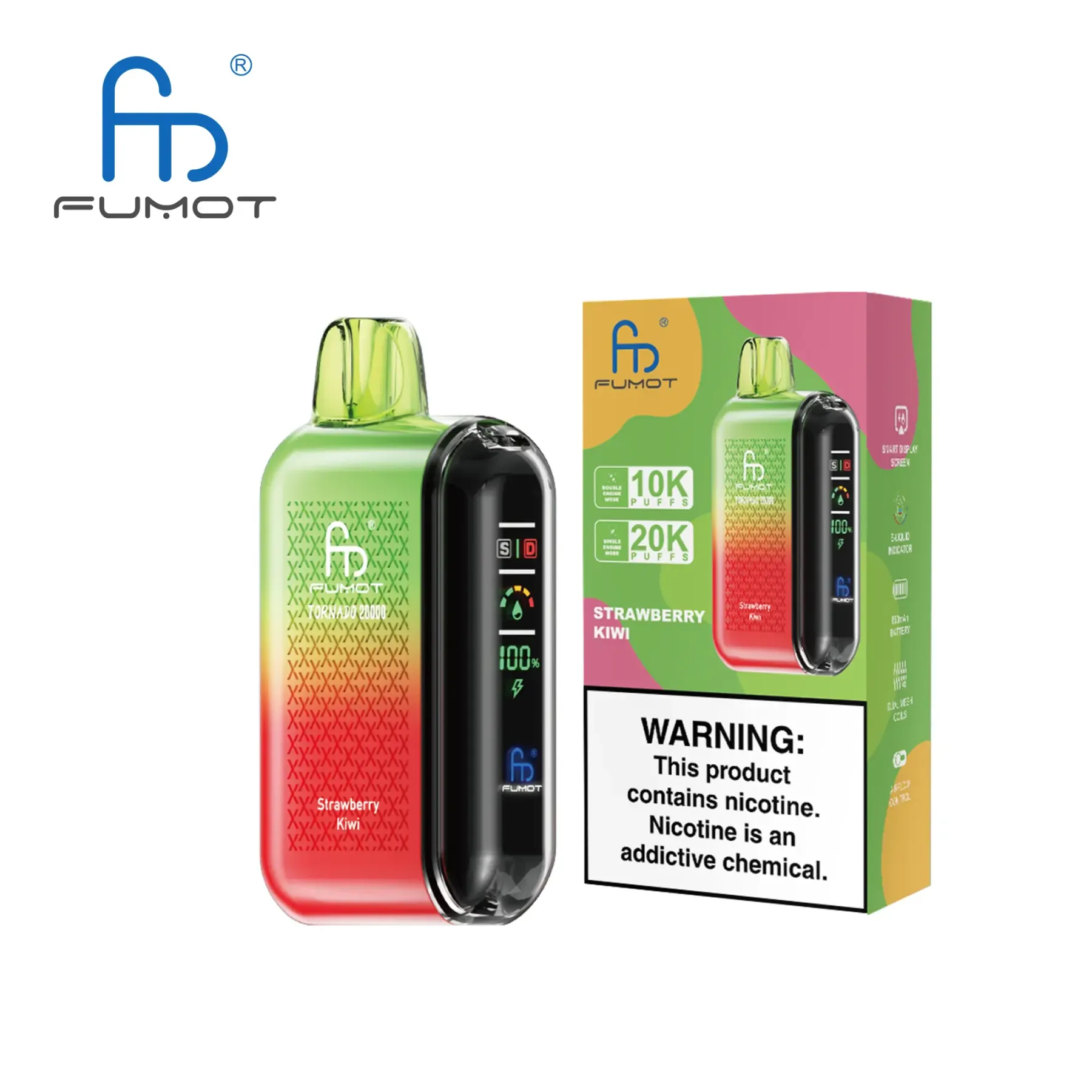 Fumot Tornado 20000 Puffs Dual Mesh Vape｜5%
