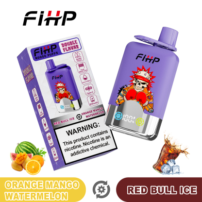 FIHP 40000 Puffs Double Flavors| 2%-5% nicotine, 36mL, LED display, bulk disposable vape