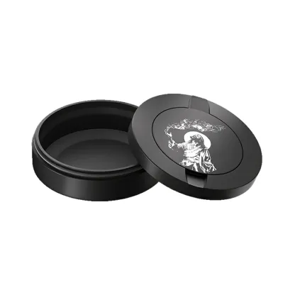 Black Metal Two-Tie Container Cans