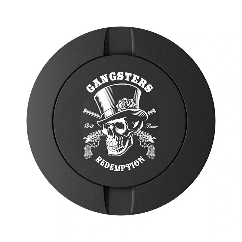 Black Metal Two-Tie Container Cans