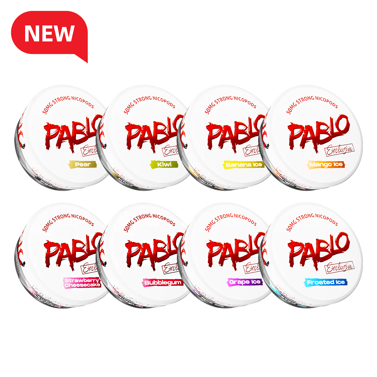 Pablo 50mg -All Flavors