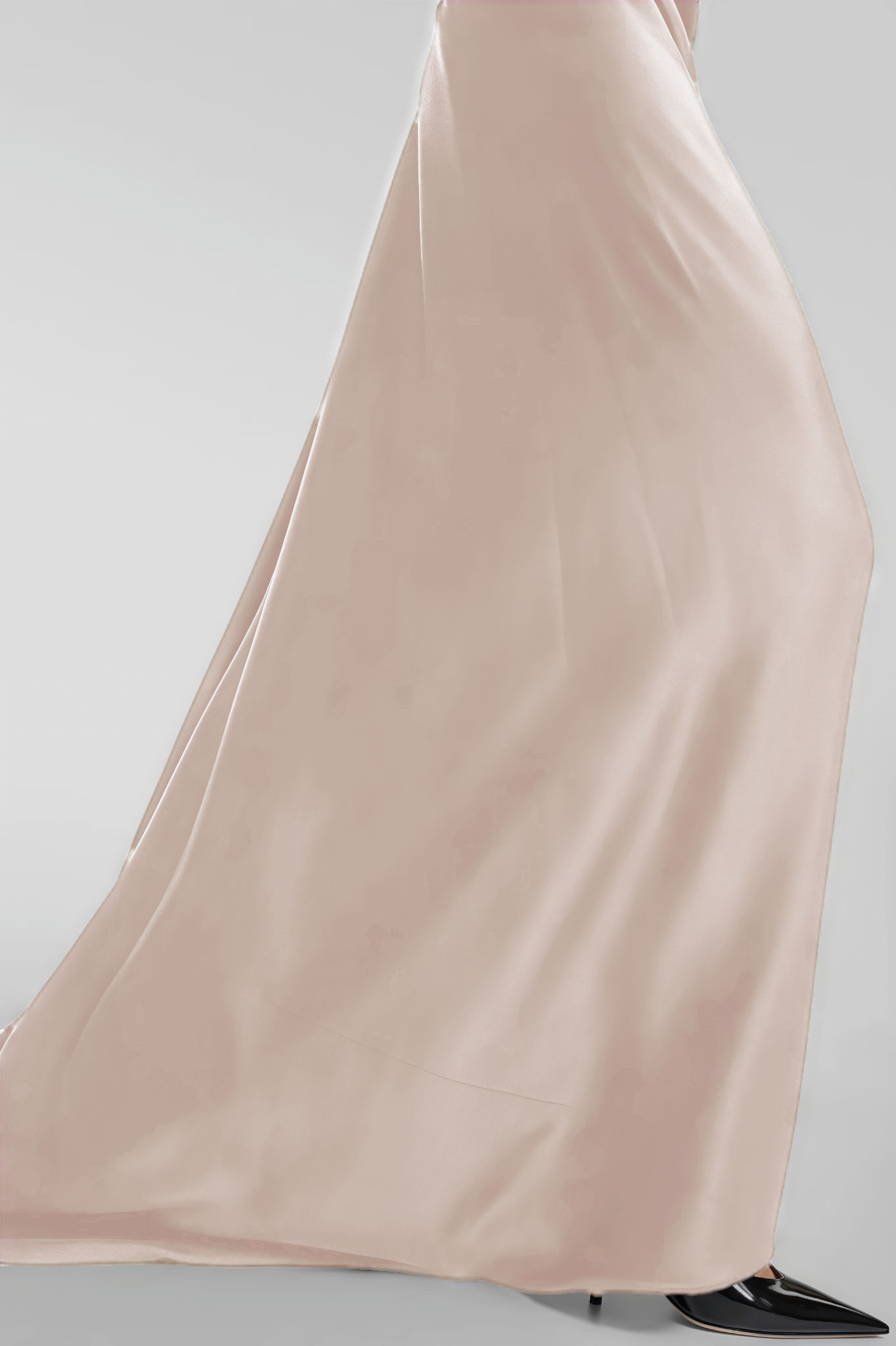 Kerry One-Shoulder Satin Maxi Dress