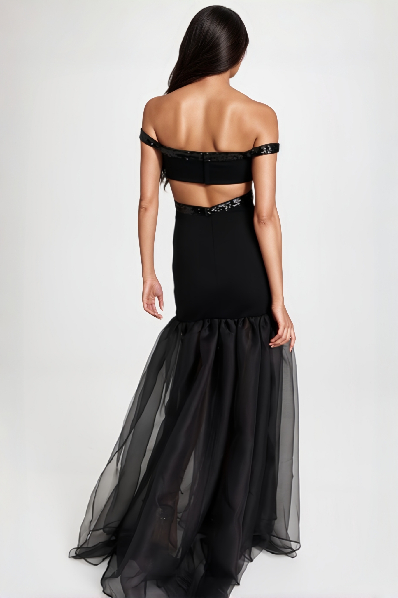 Rivka Sequined Ponte Maxi Dress