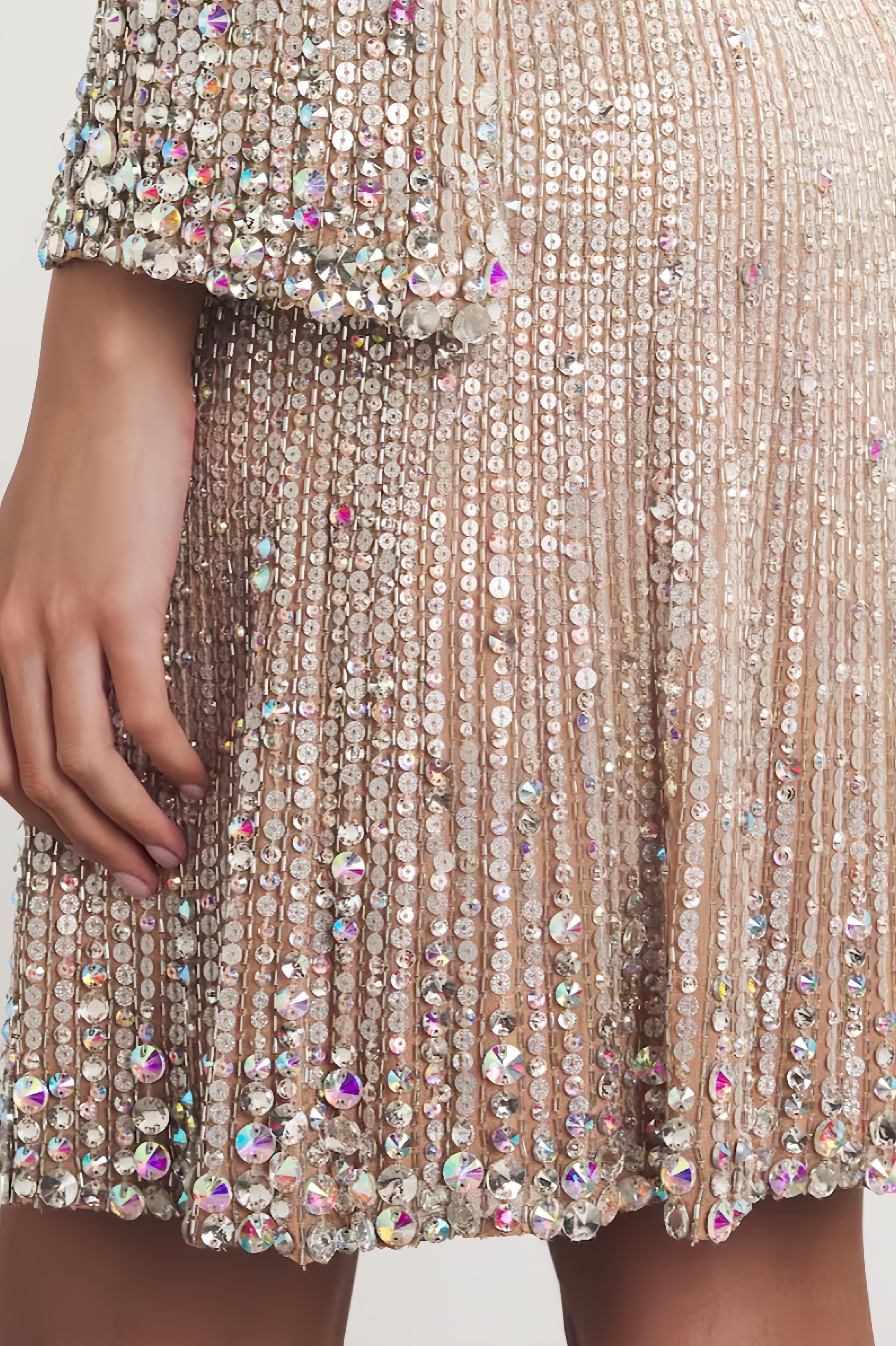 Morgane Crystal Crunch Paris Mini Dress