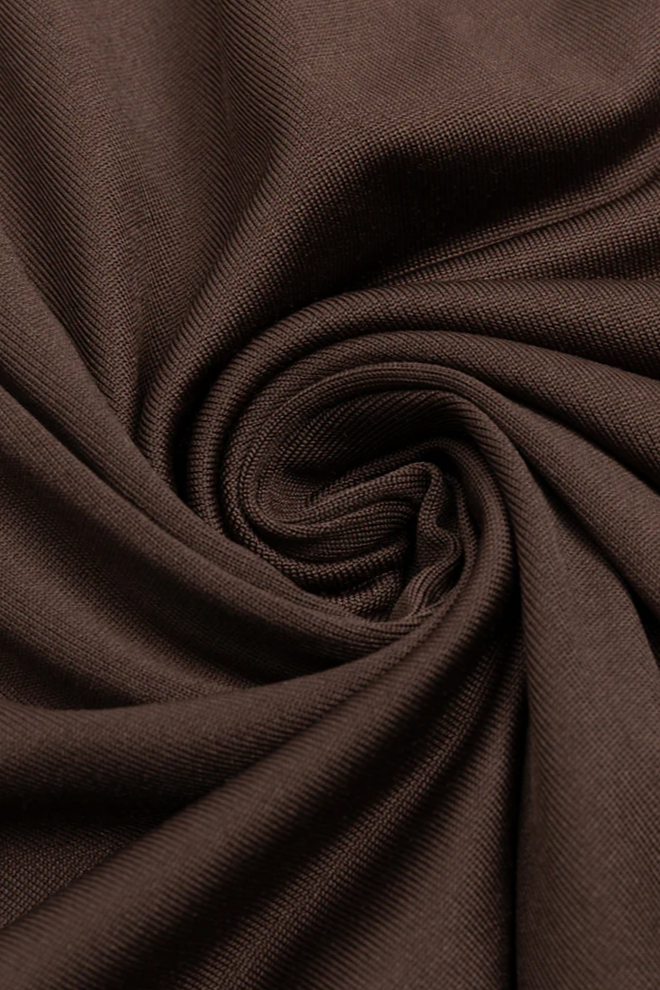 Soraya V-neck Brown Maxi Dress