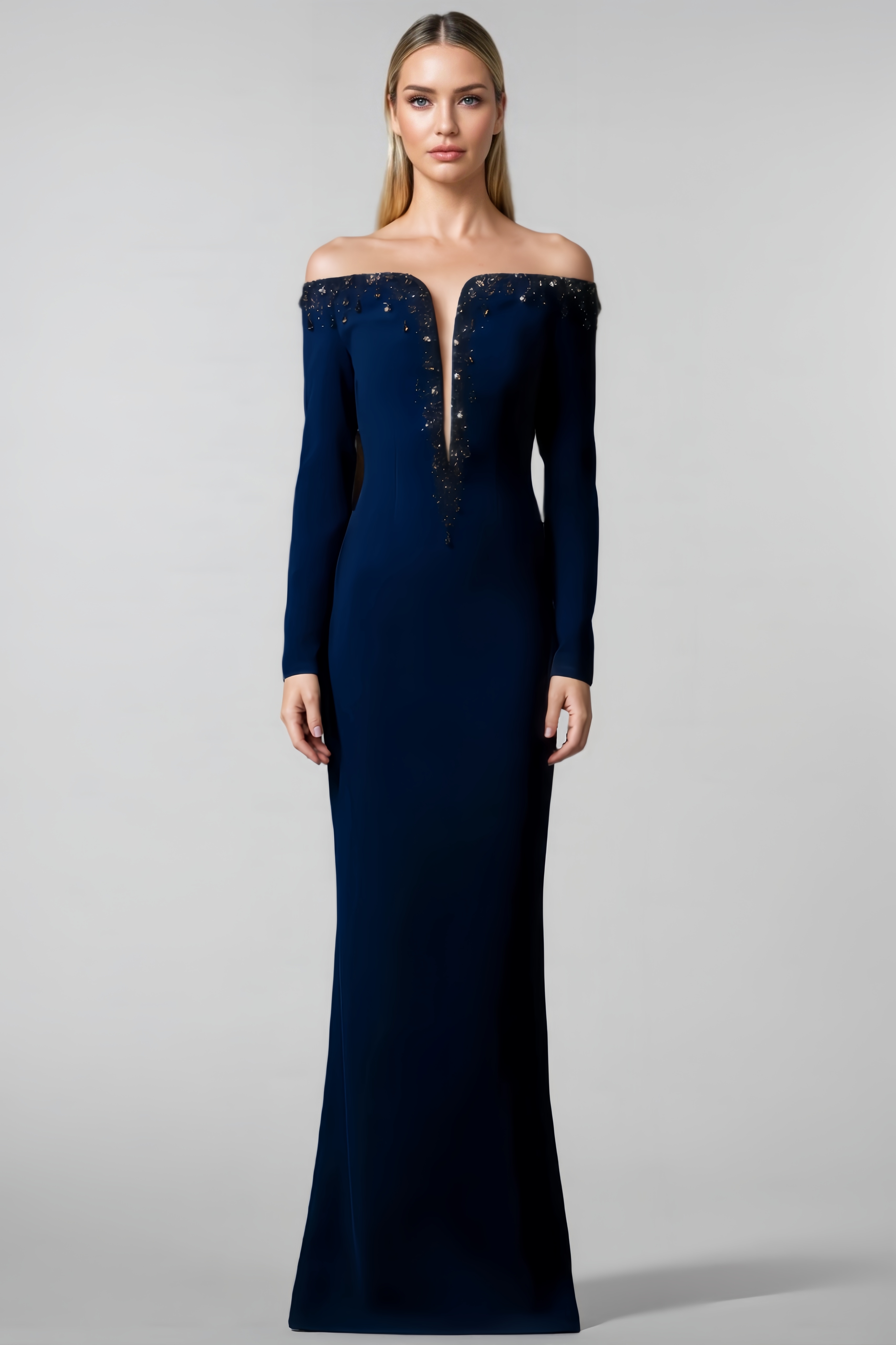 Livia Sequin Off-The-Shoulder Maxi Dress