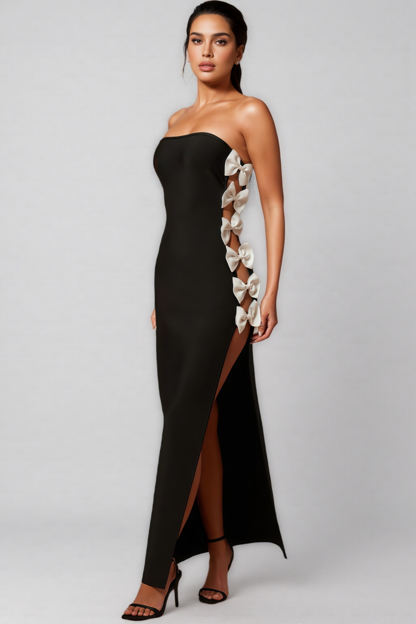 Ever Black Bow Maxi Dress