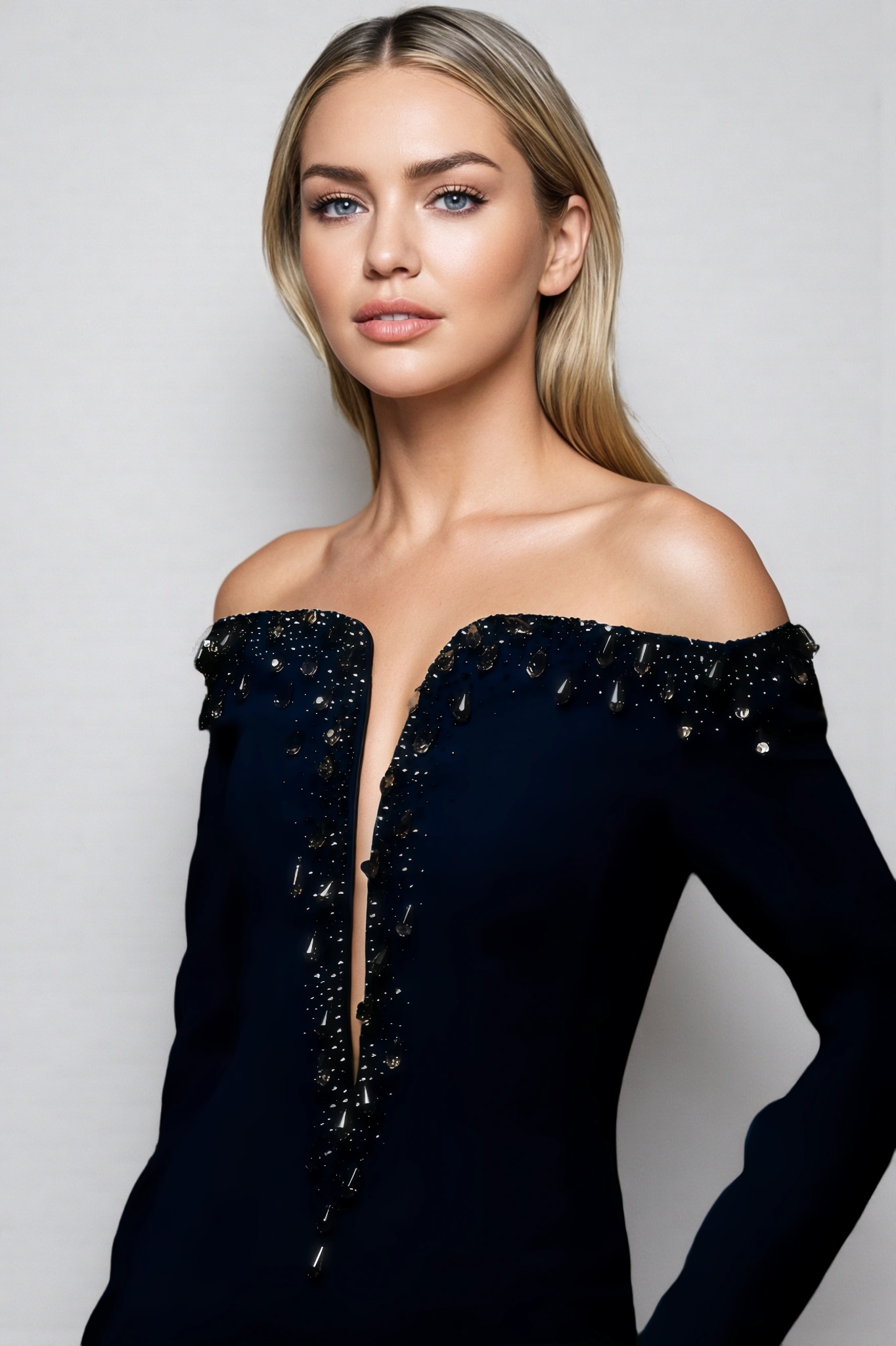 Livia Sequin Off-The-Shoulder Maxi Dress