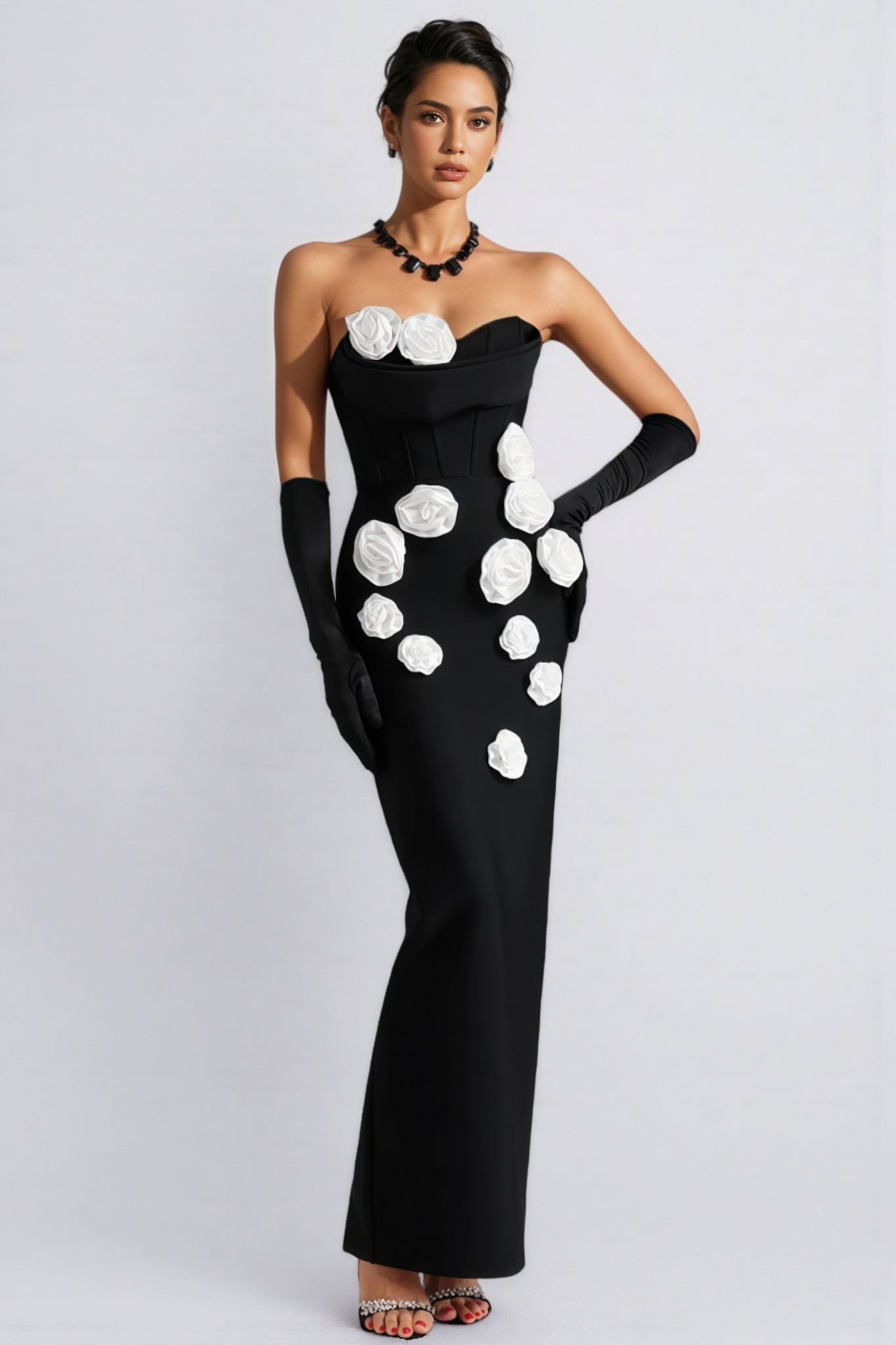 Arlo Flower Bandage Maxi Dress