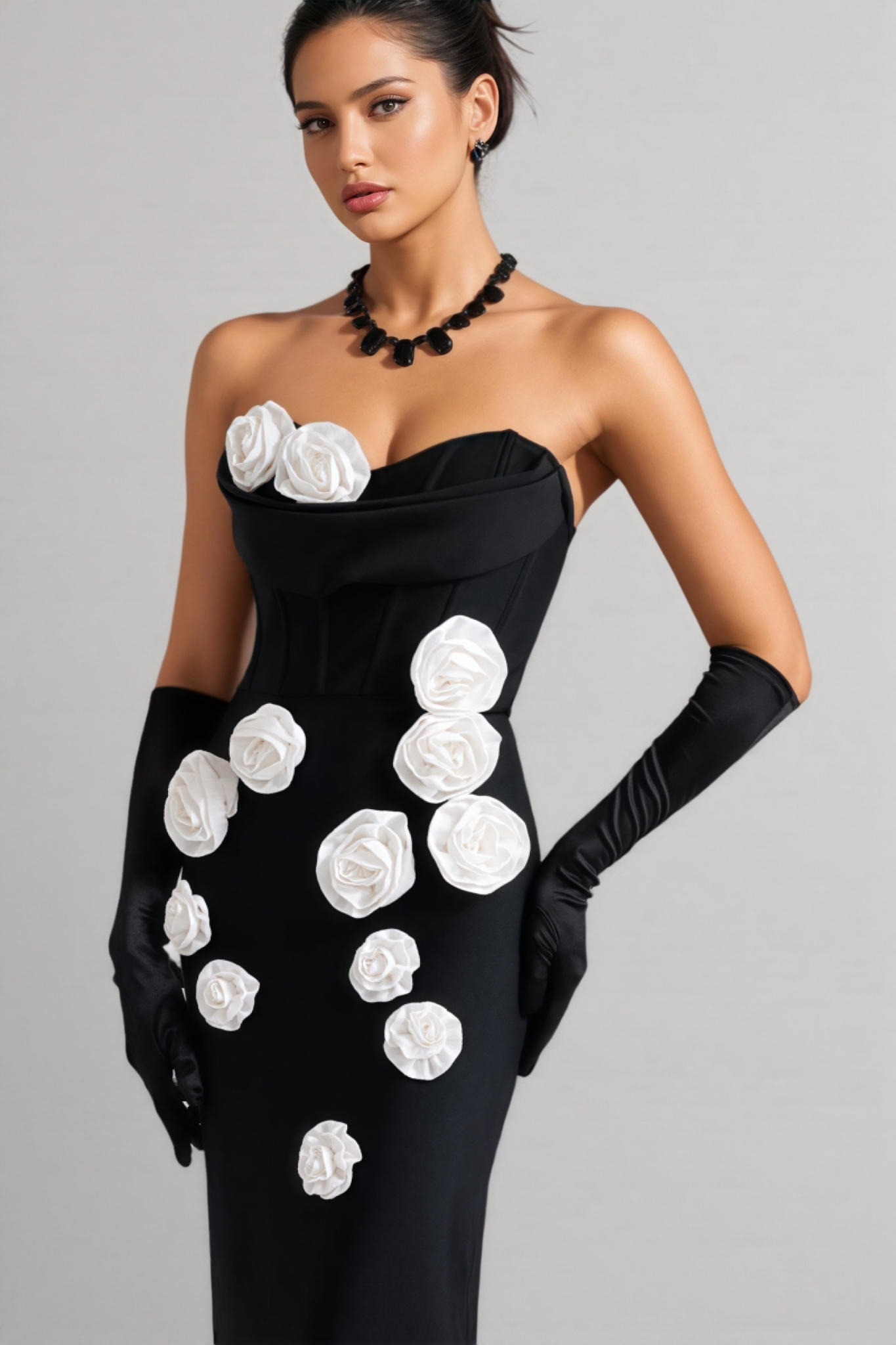 Arlo Flower Bandage Maxi Dress