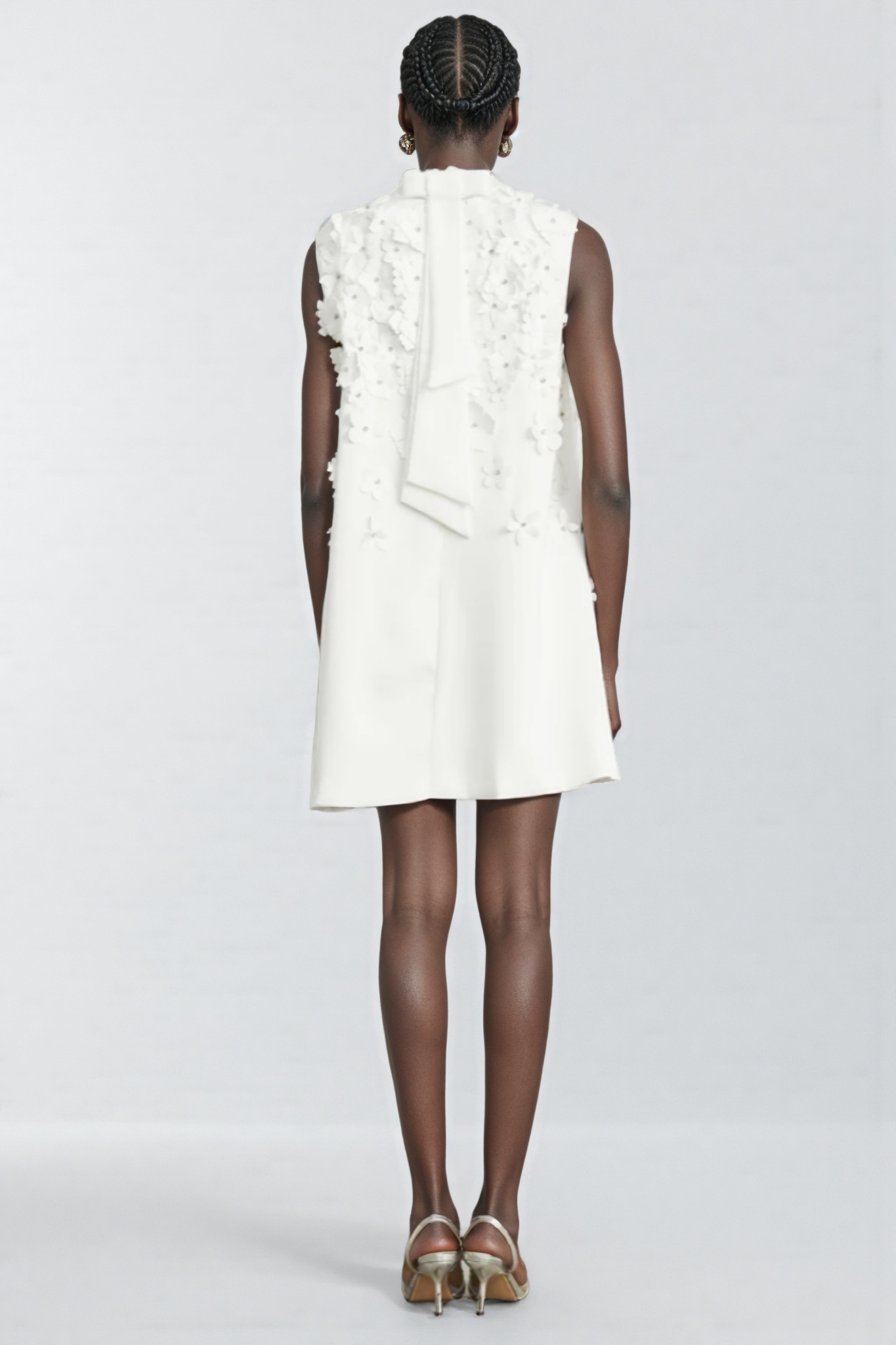 Eulalia Faux-flower Mini Dress