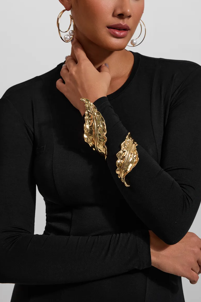 Jessel Leaf Twisted Wrap Bracelet