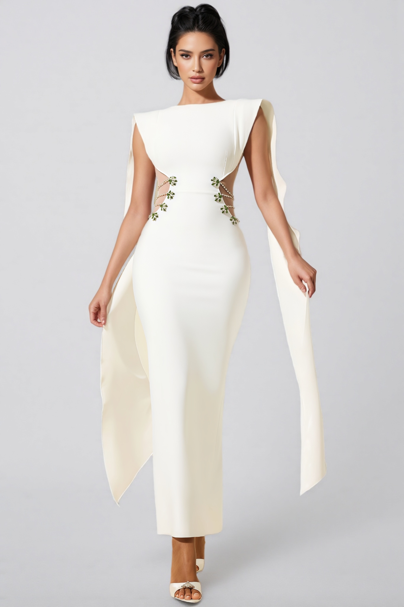 Eren Diamante Bandage Maxi Dress