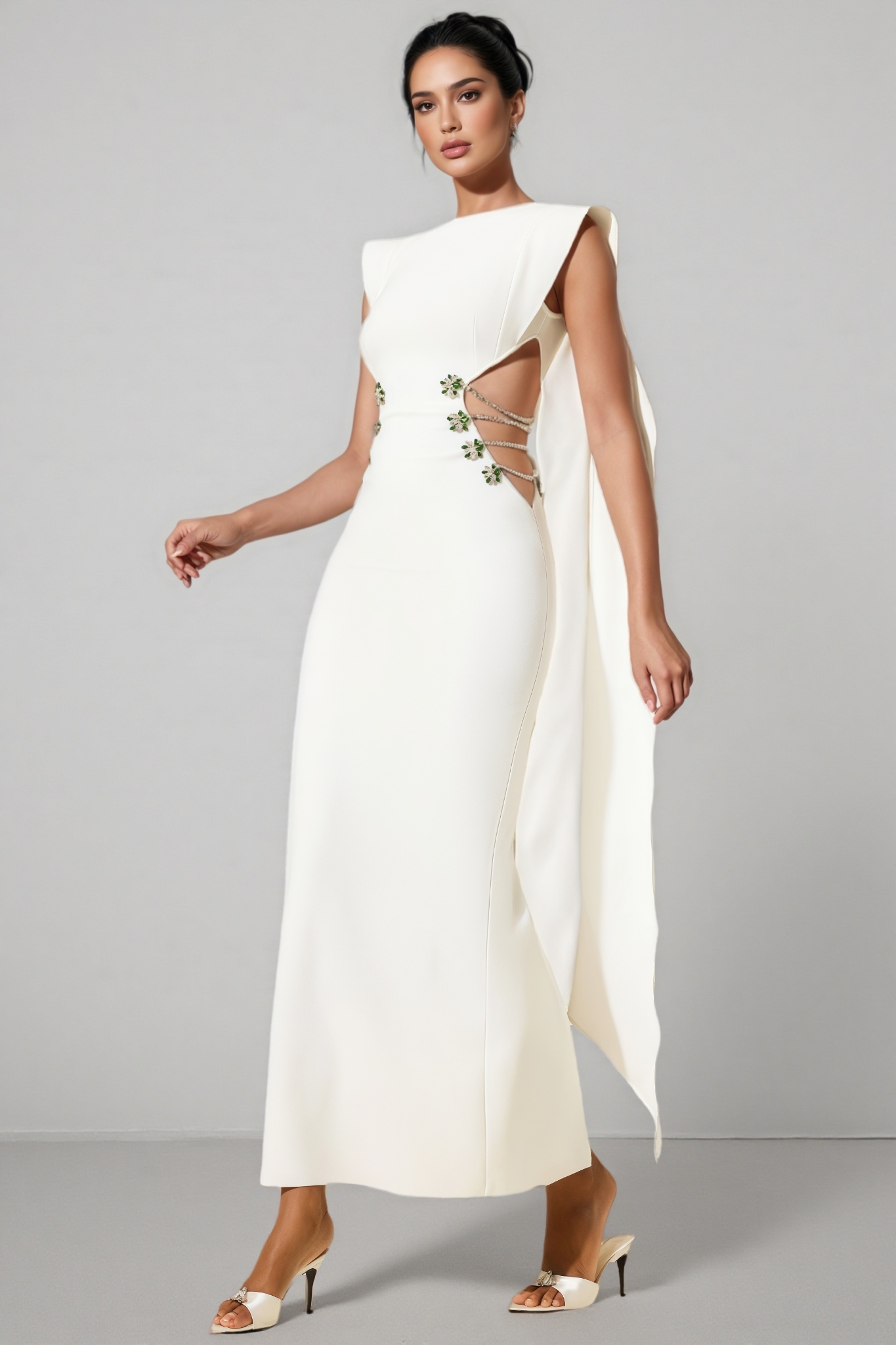 Eren Diamante Bandage Maxi Dress