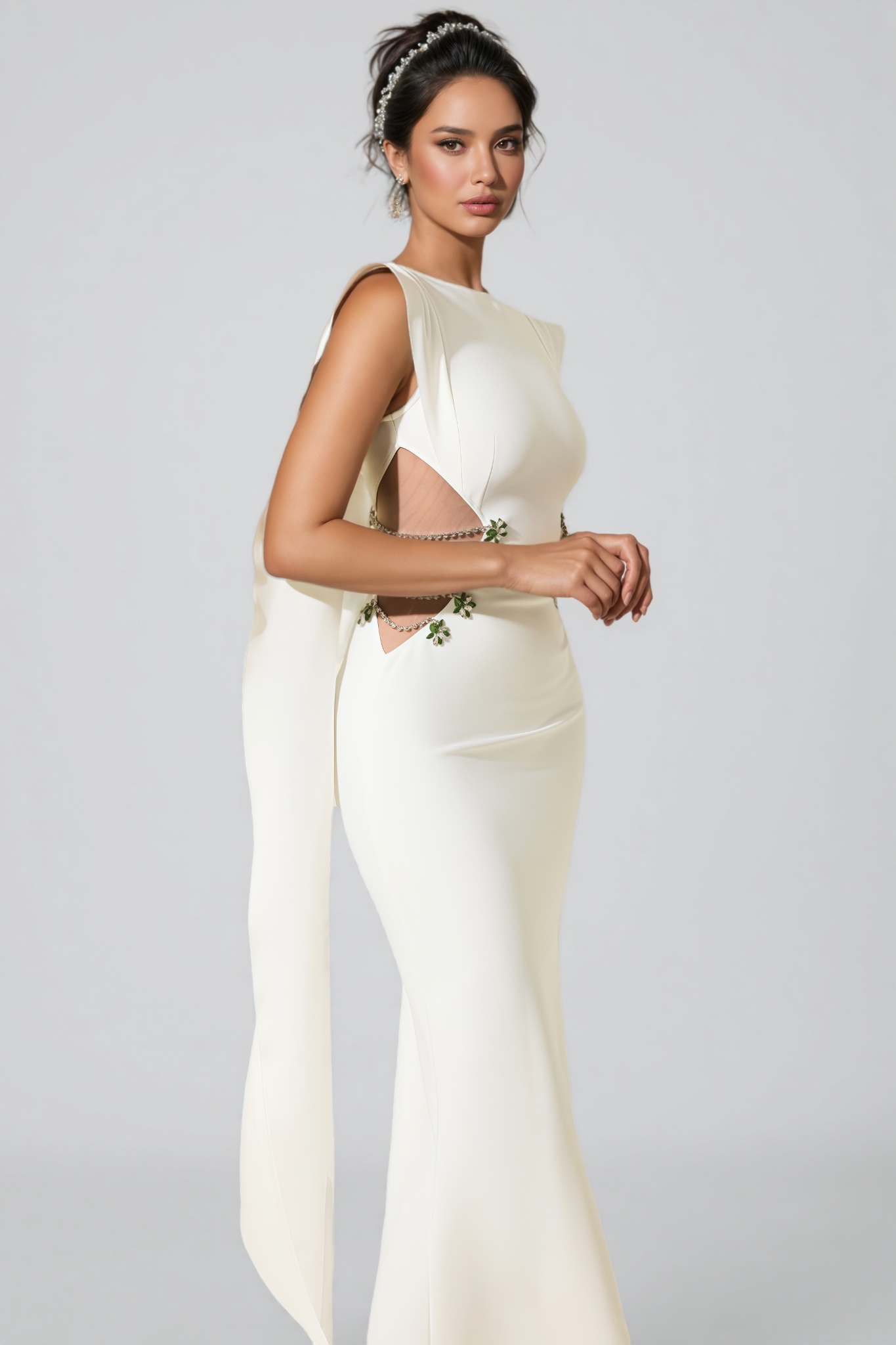 Eren Diamante Bandage Maxi Dress