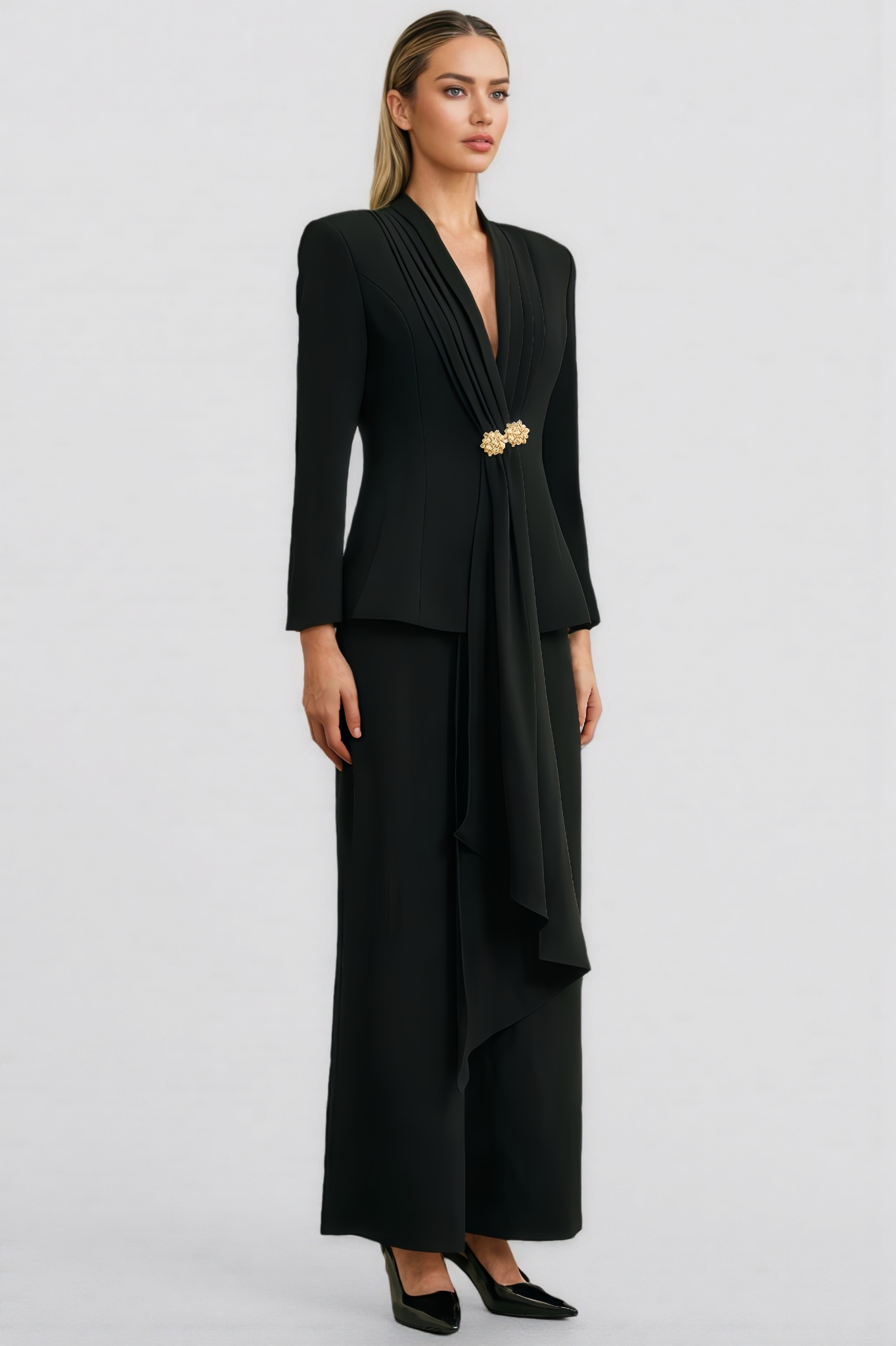 Ryla Pleated Jacket & Trousers Matching Set