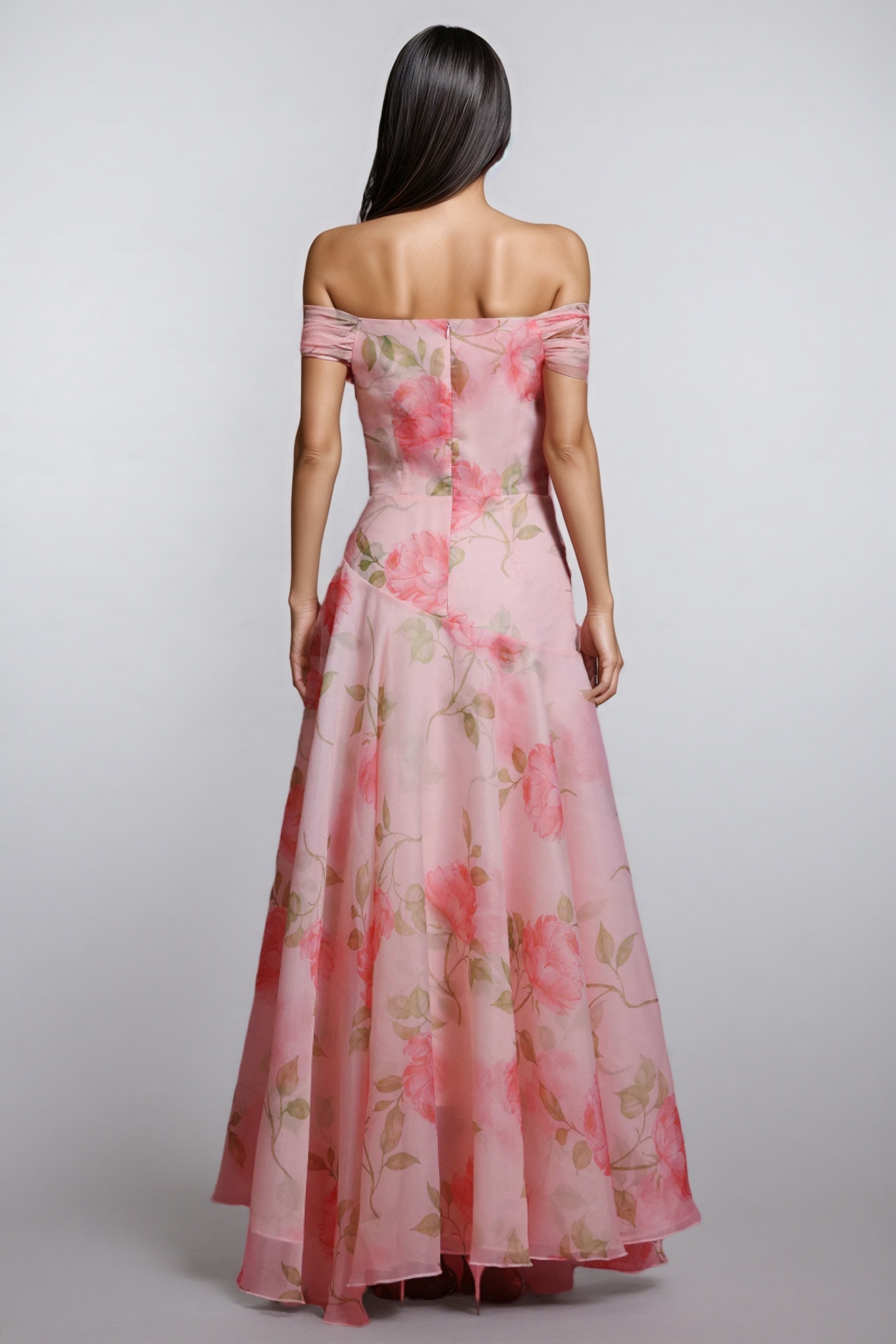 Isolde Strapless Floral Maxi Dress