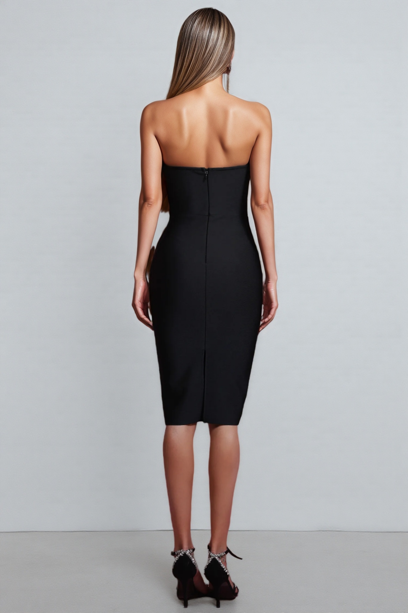 Juan Sleeveless Bow Bandage Mini Dress