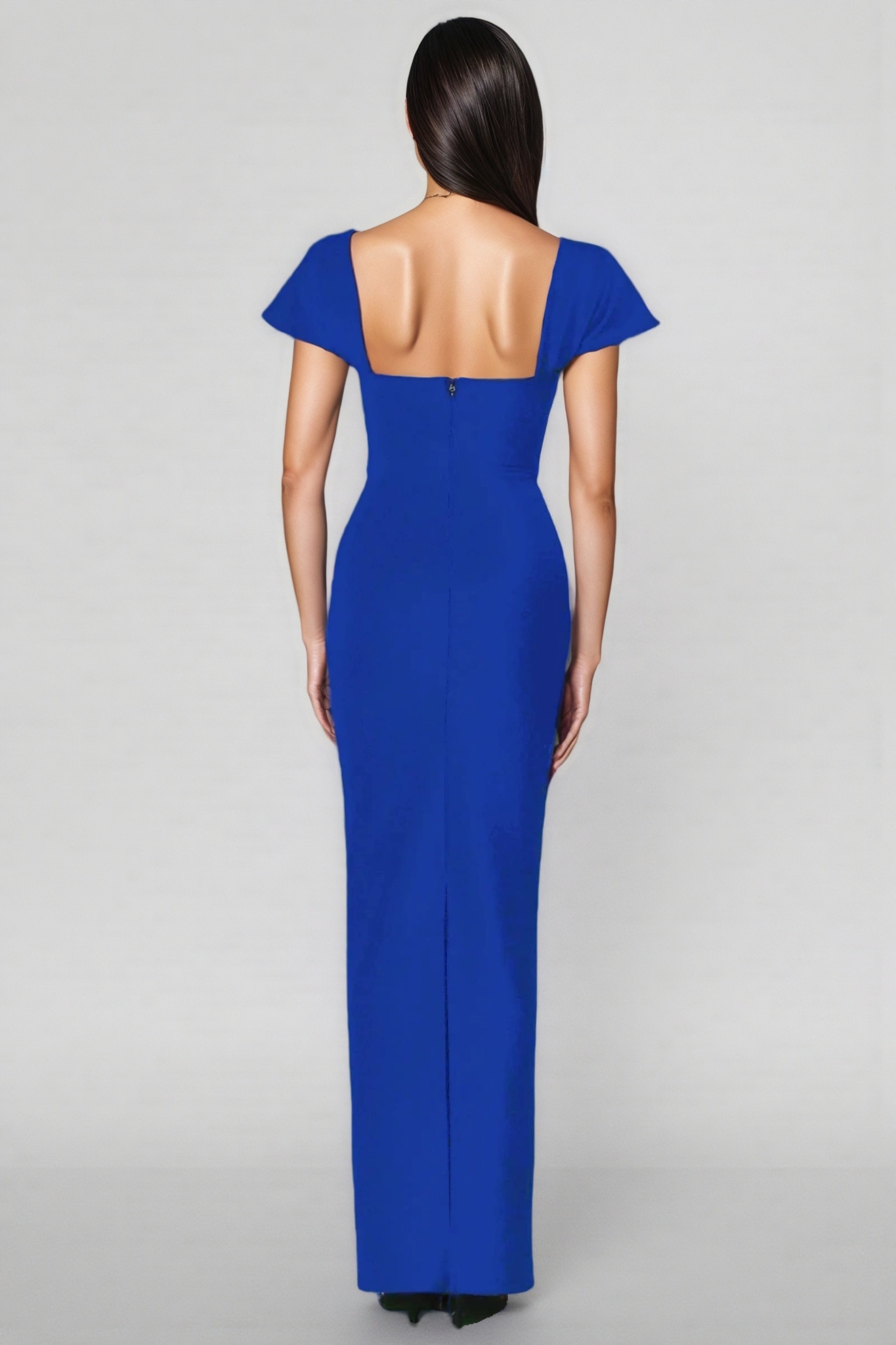 Lieve Blue Diamond Bandage Maxi Dress