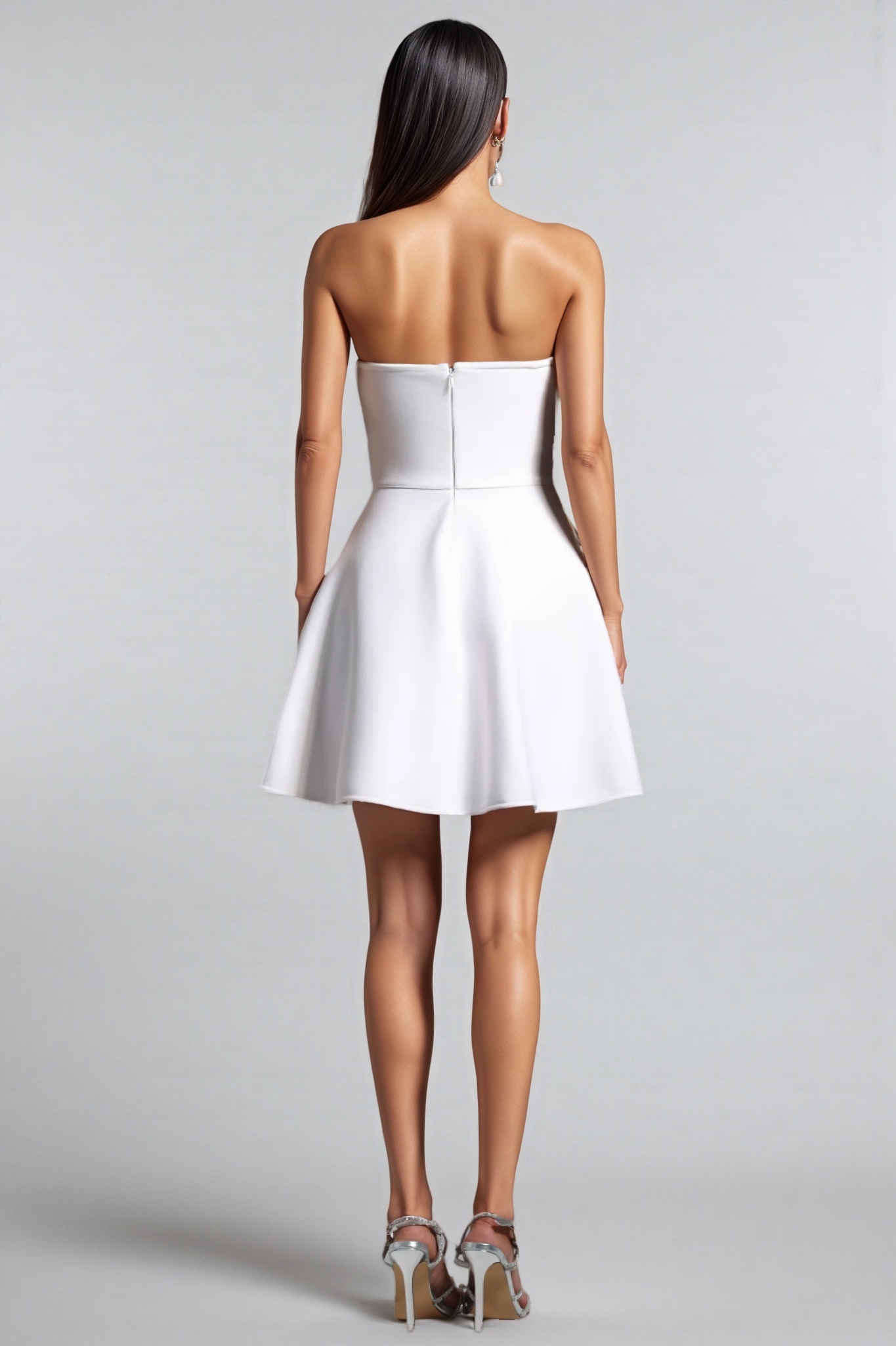Kaelht Strapless Diamond Bandage Mini Dress