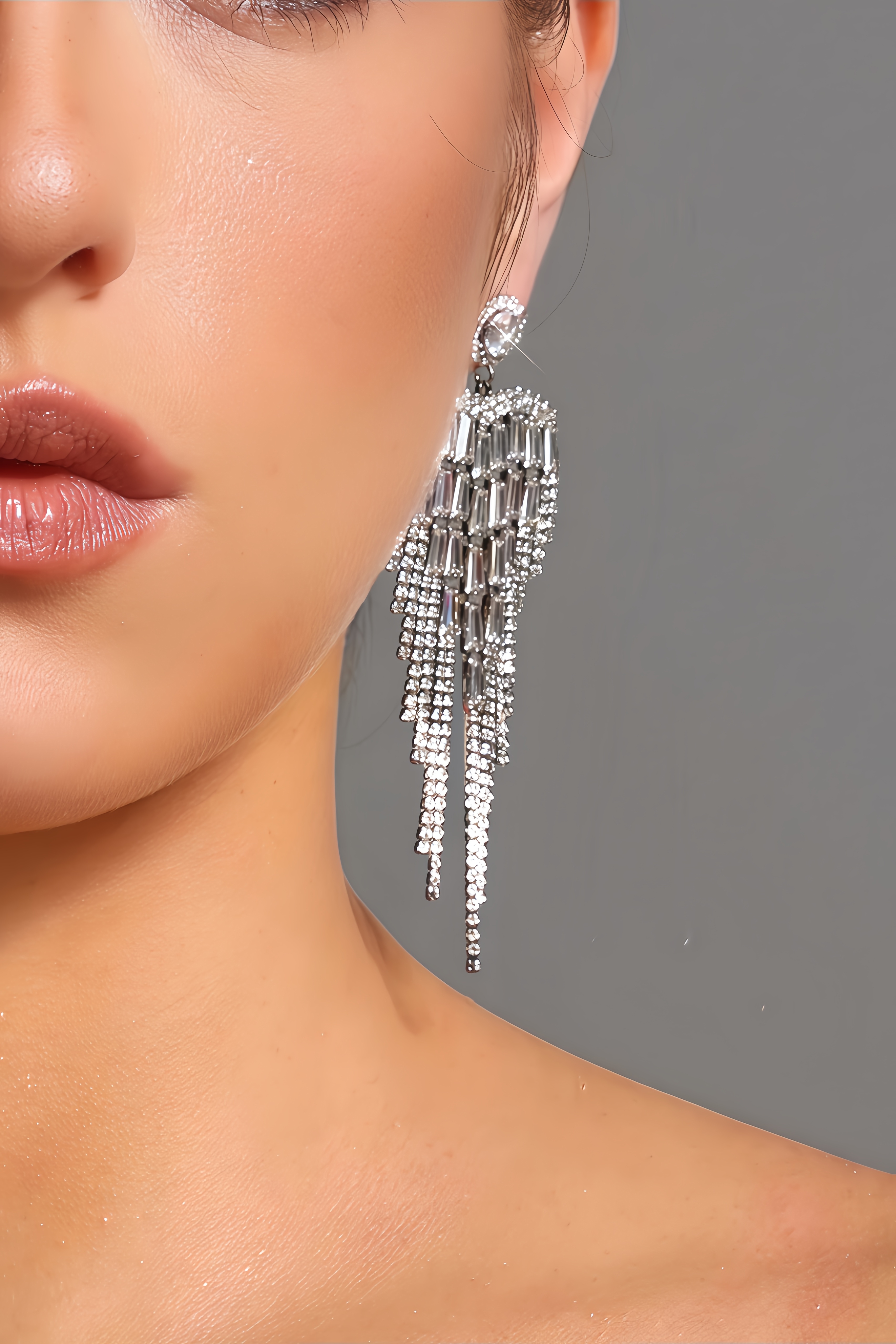 Sabint Diamond Tassels Earrings